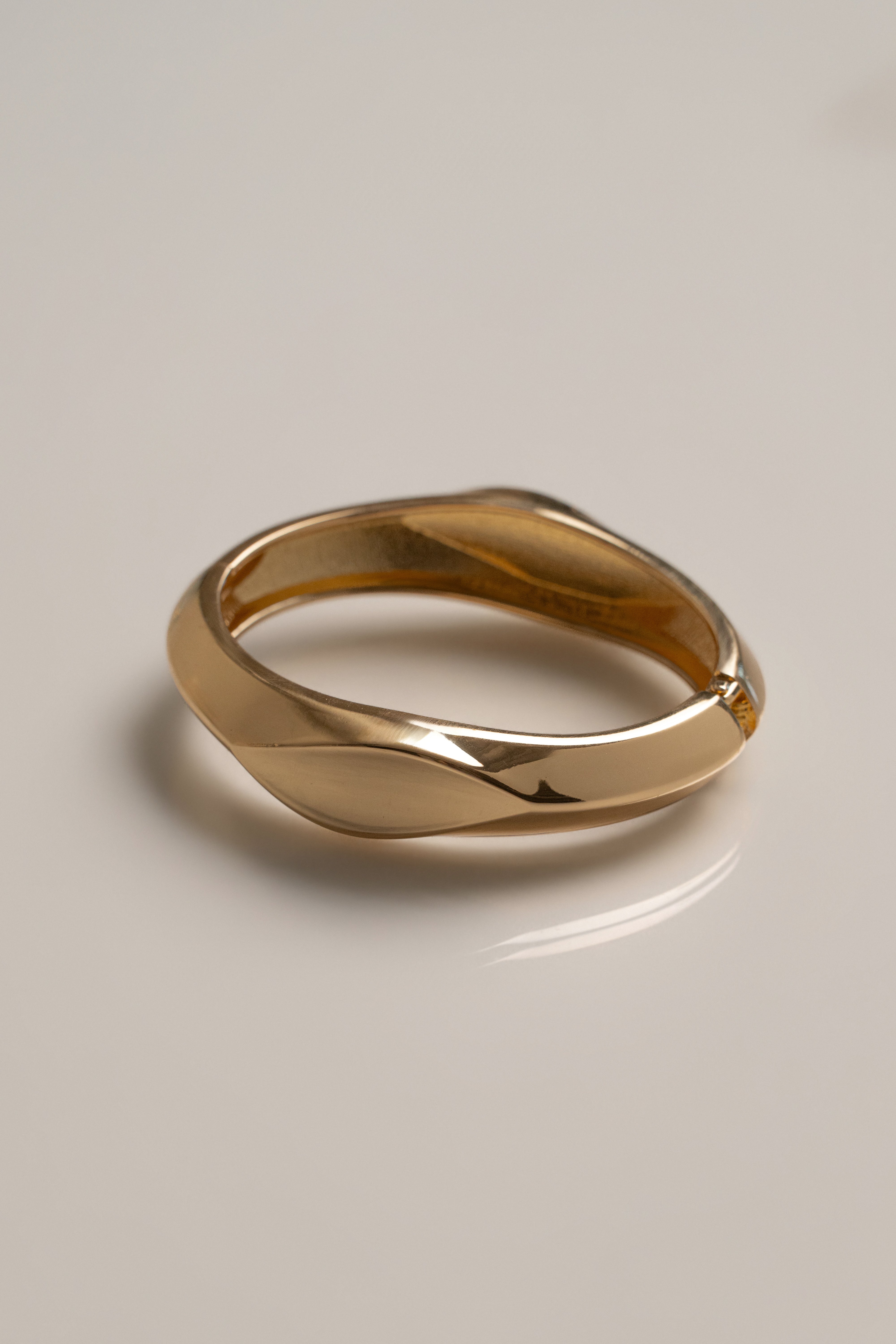 Gold Daniela Hinge Bracelet - JLUXLABEL