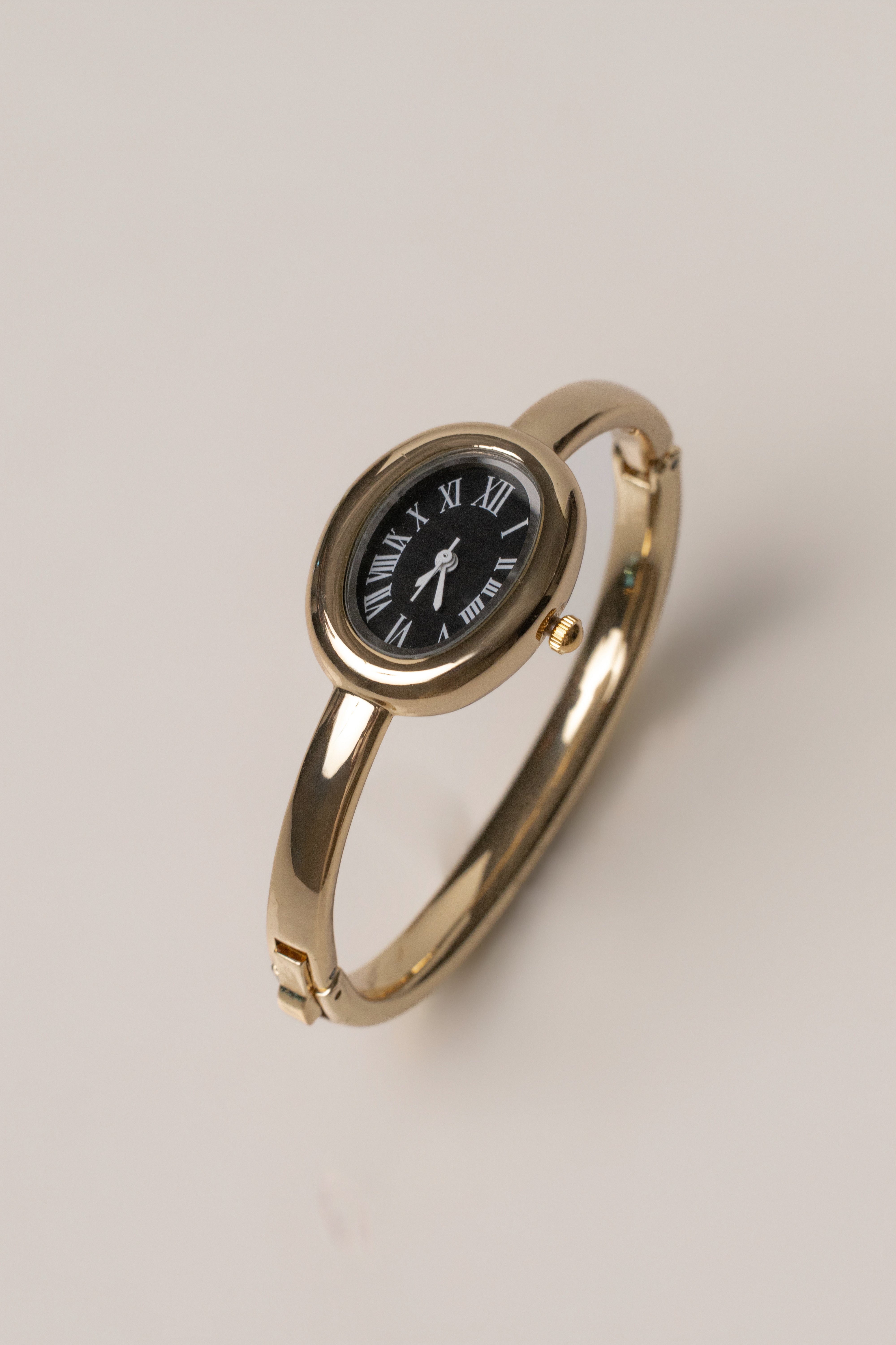 Gold Polished Hour Watch - JLUXLABEL
