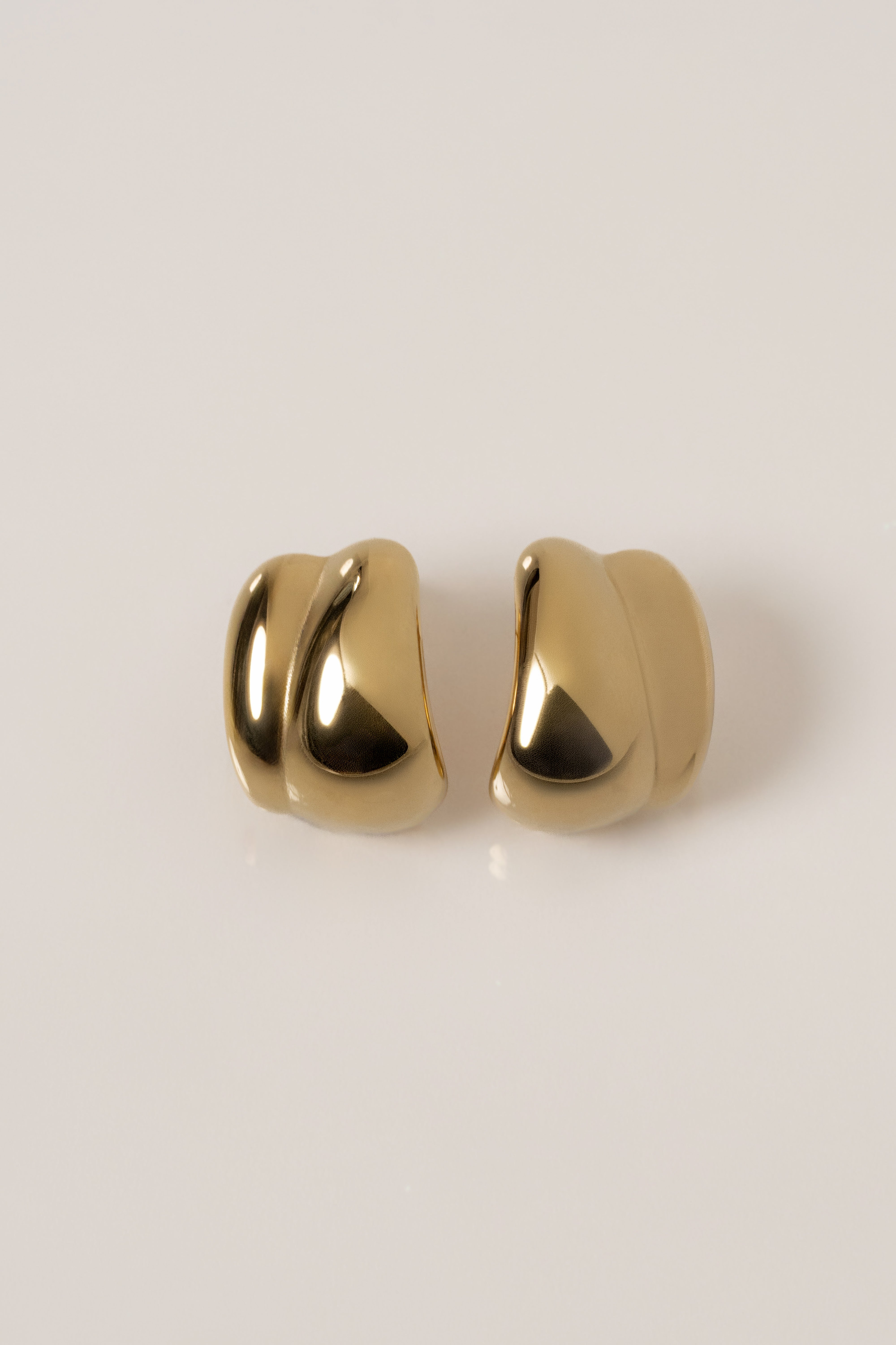Gold Prestige Earrings - JLUXLABEL