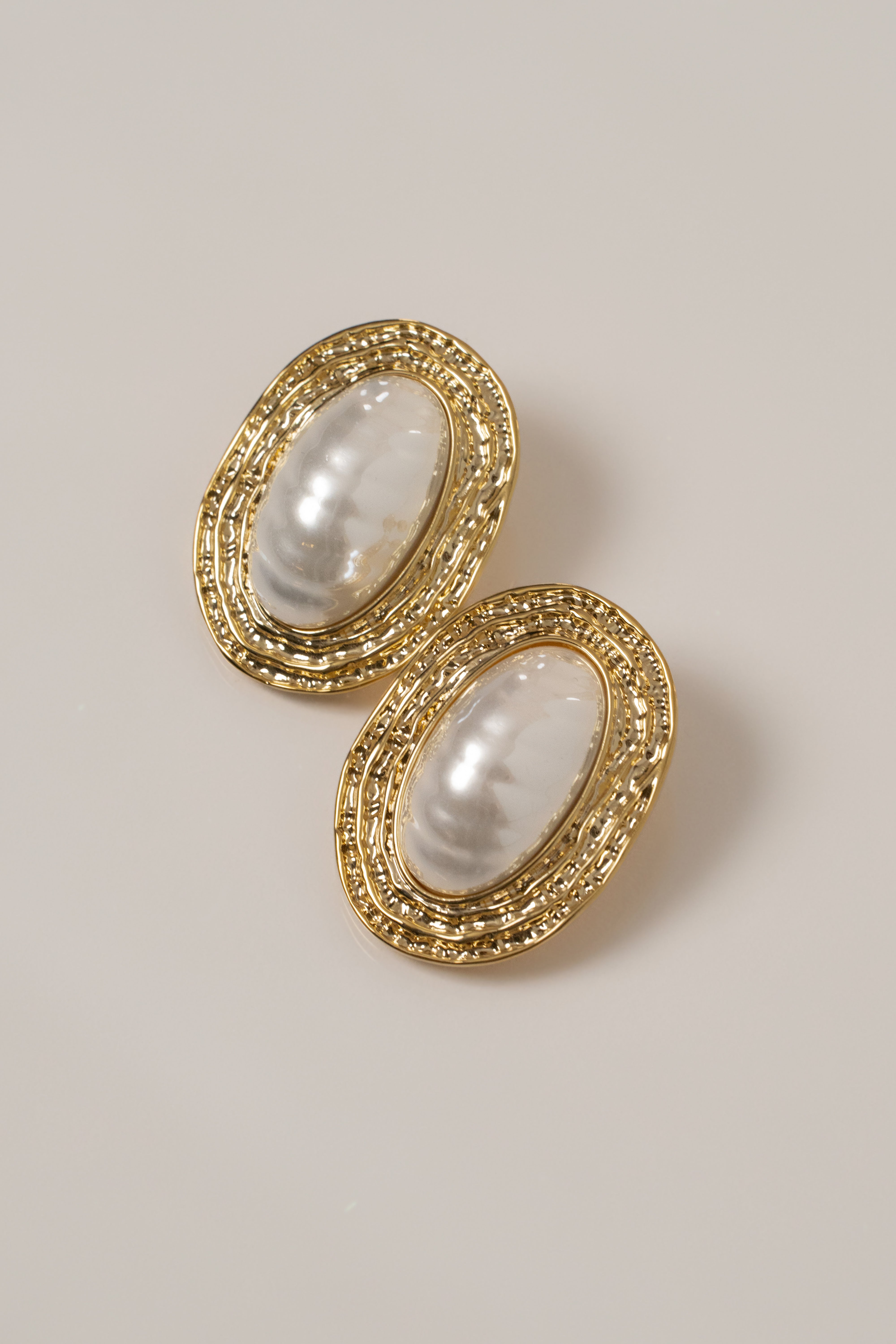 Gold Naples Pearl Earrings - JLUXLABEL