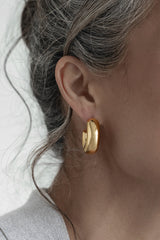 Gold Caris Mini Hoop Earrings