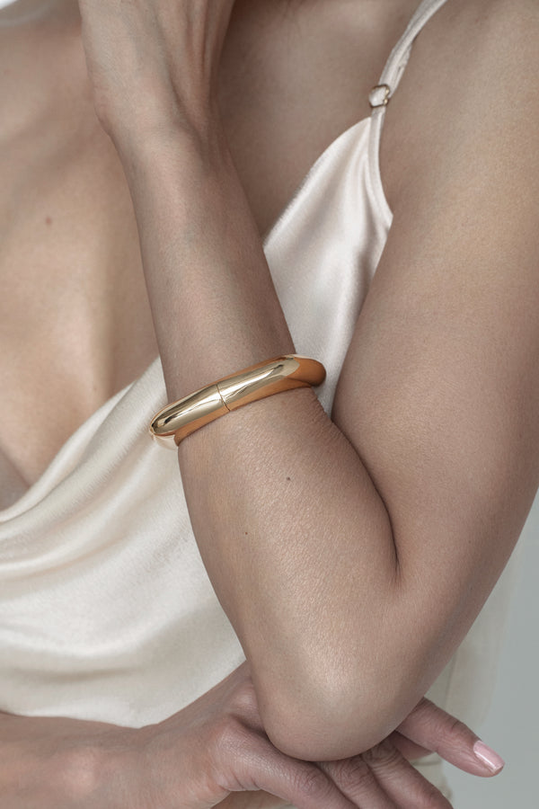 Gold Katy Hinge Bracelet