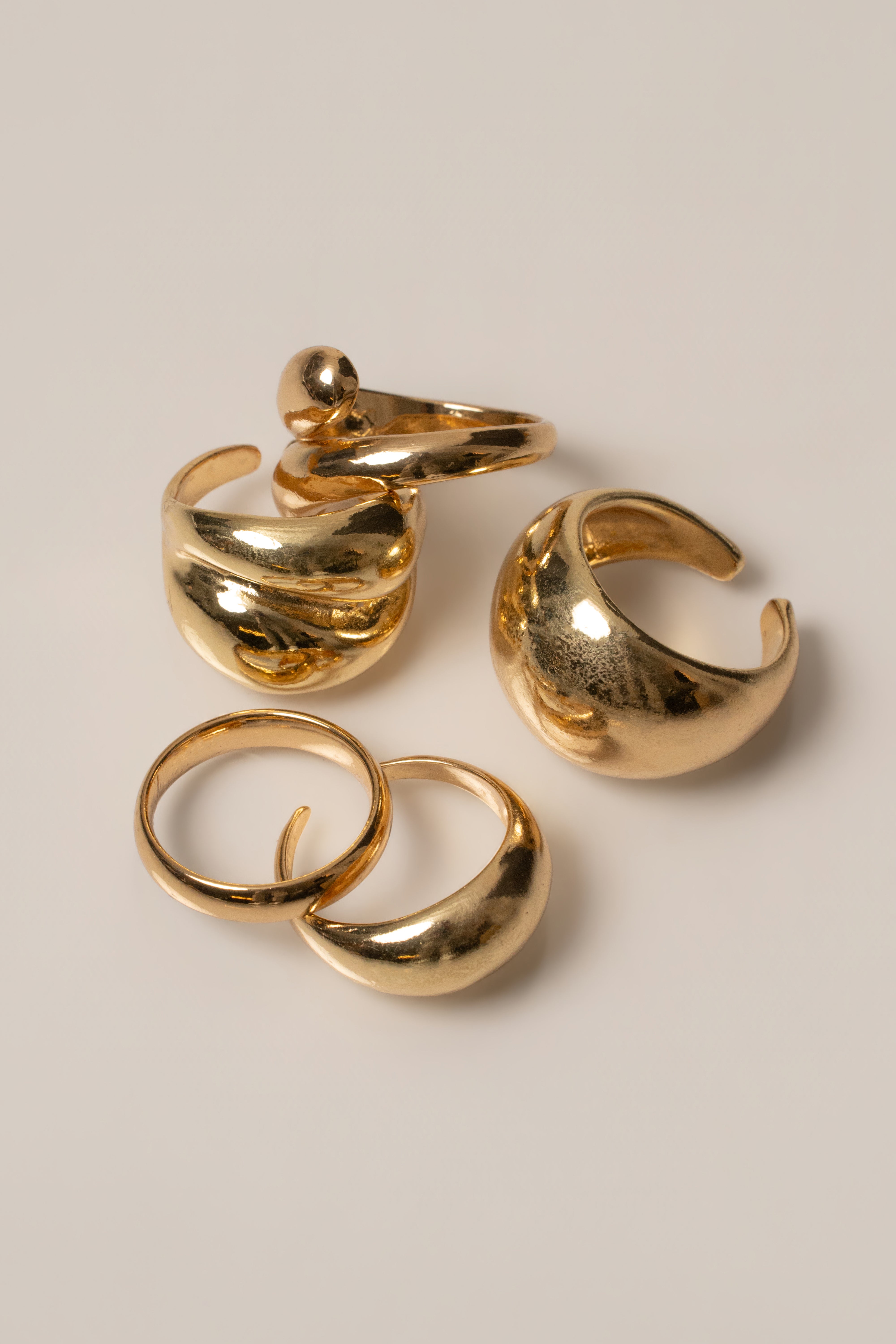 Gold Talia Ring Set - JLUXLABEL