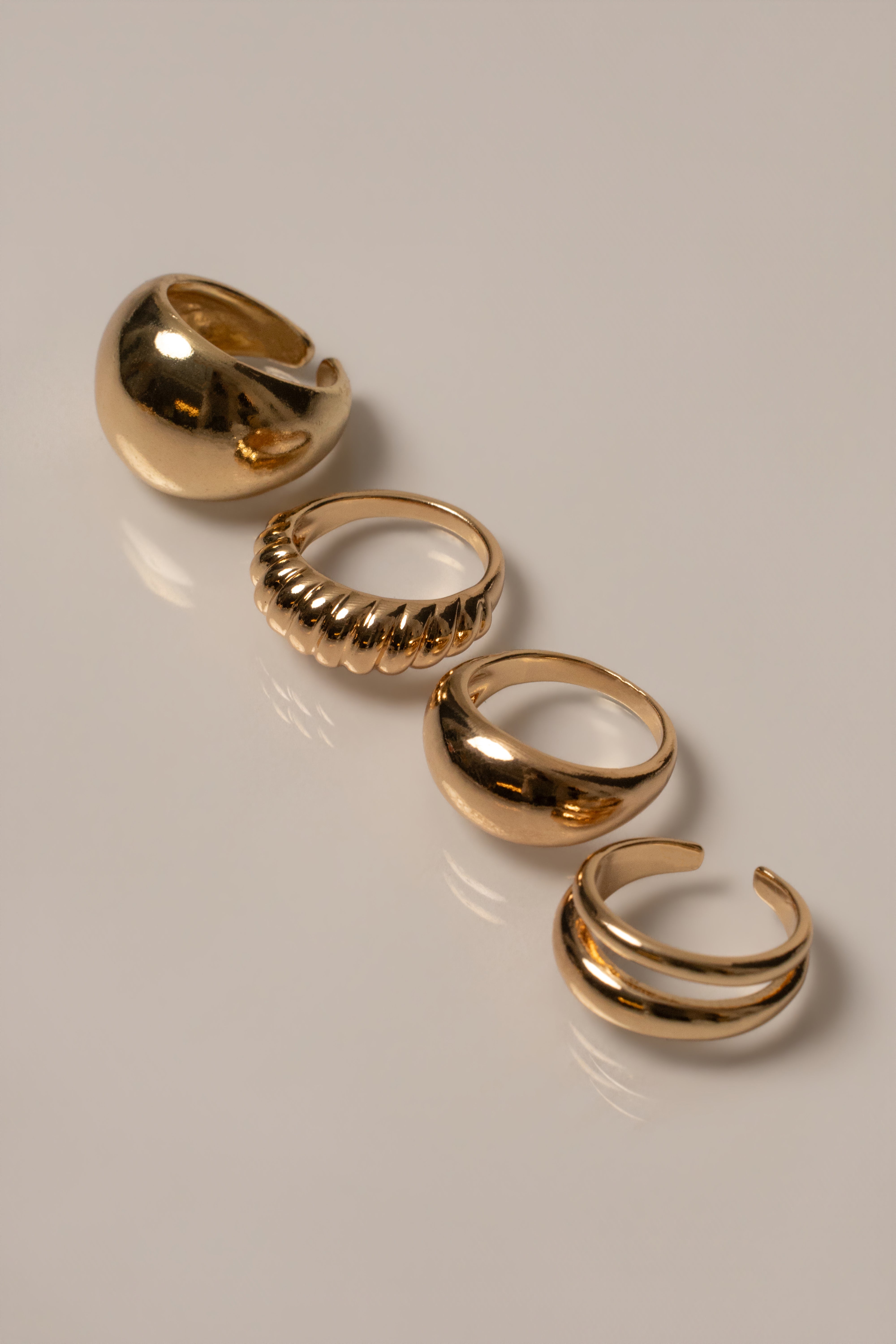 Gold Sasha Ring Set - JLUXLABEL