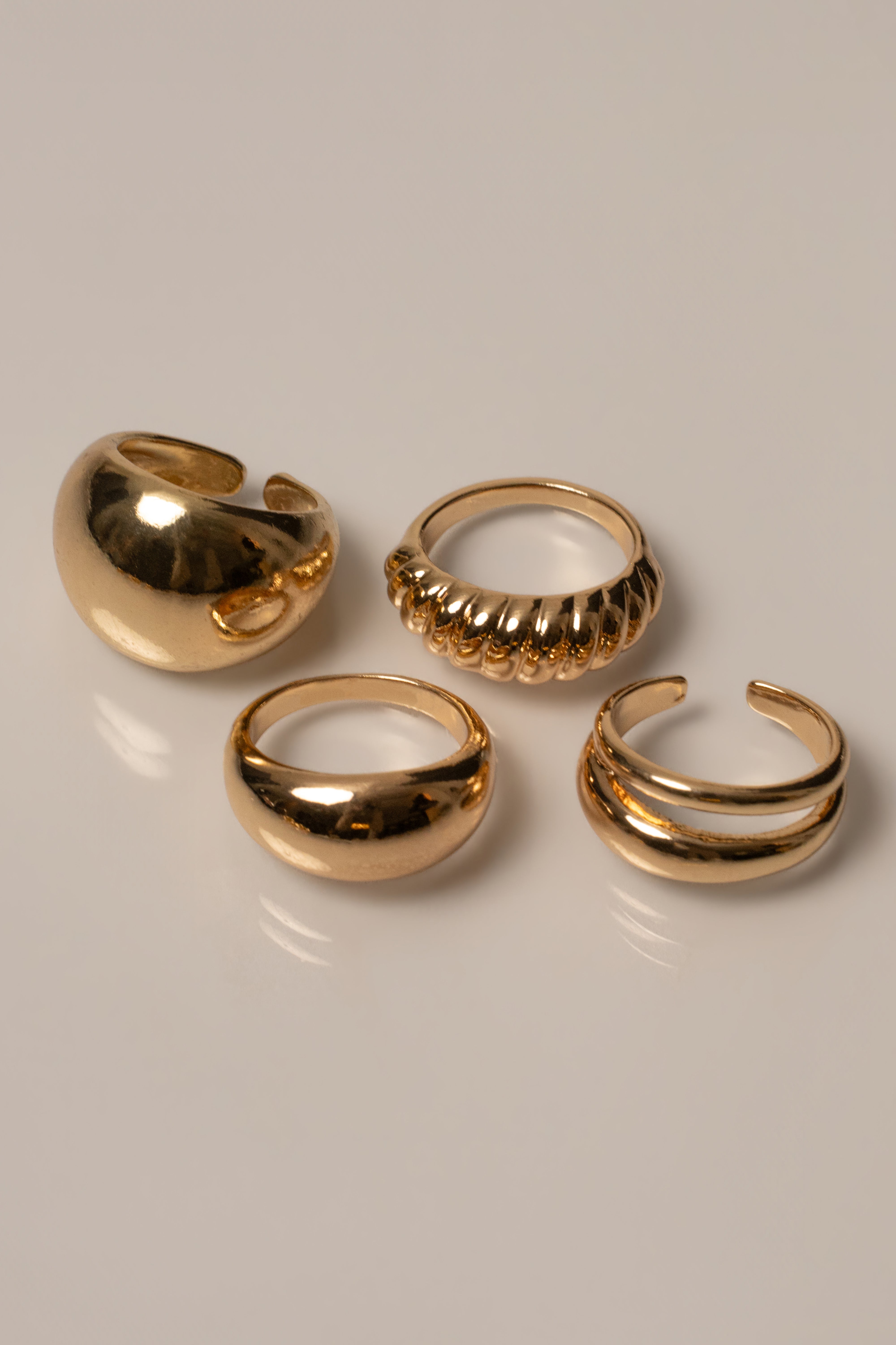 Gold Sasha Ring Set - JLUXLABEL
