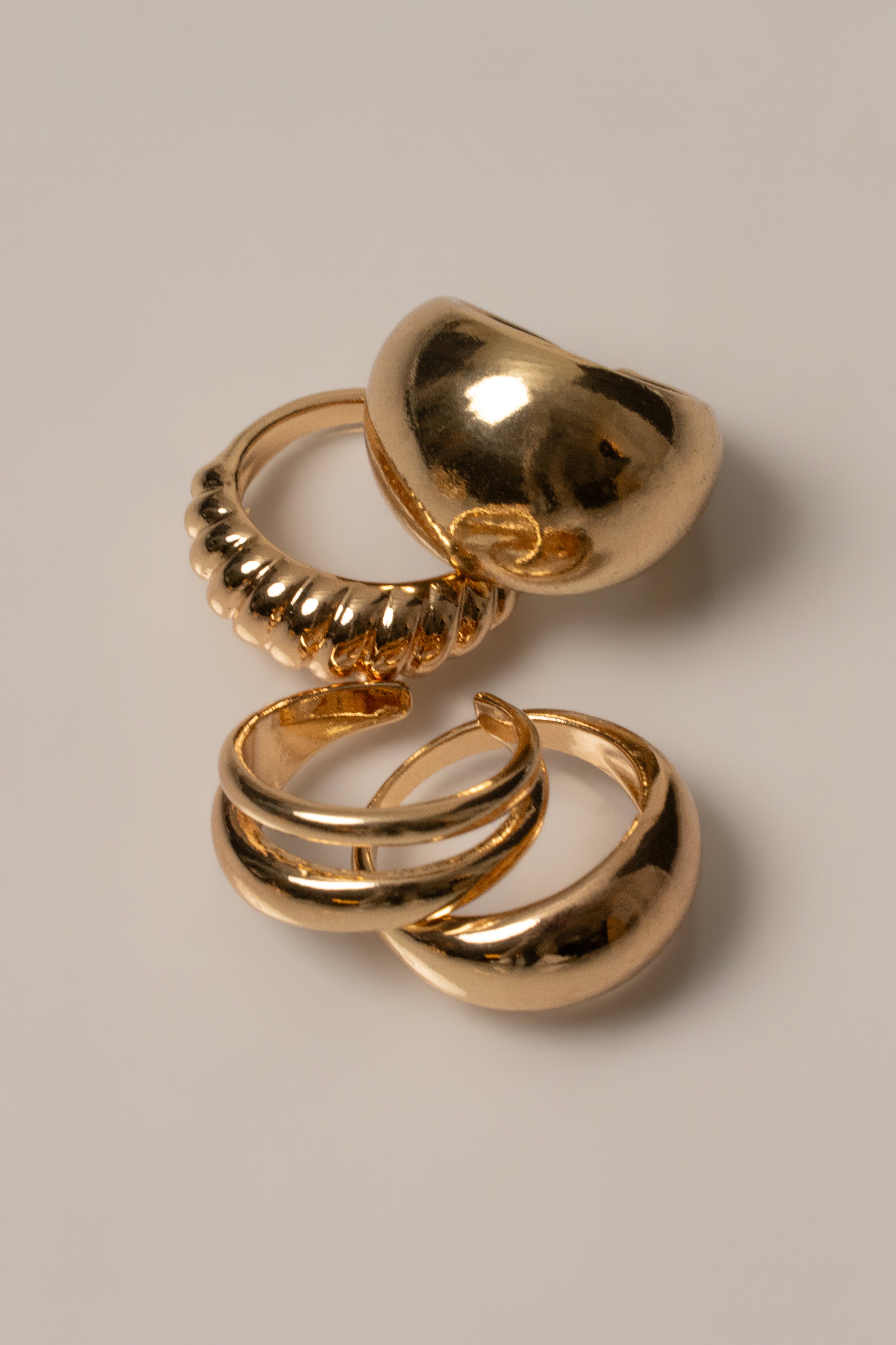 Gold Sasha Ring Set - JLUXLABEL