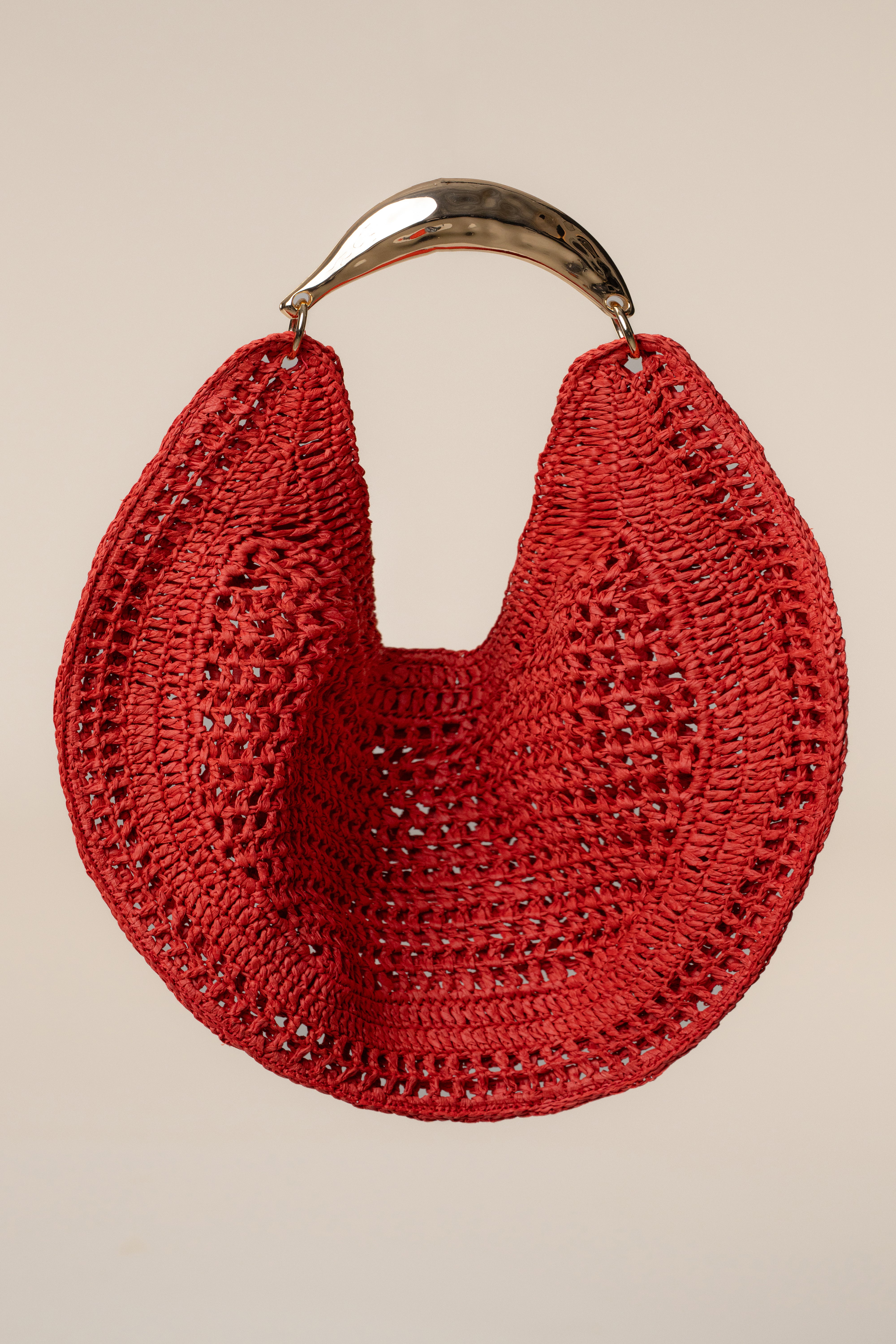 Red Seaside Woven Bag - JLUXLABEL