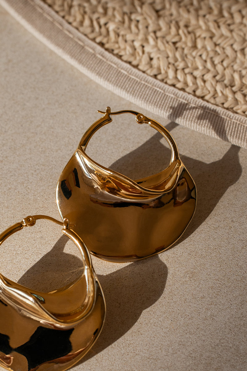 Gold Solar Earrings - JLUXLABEL