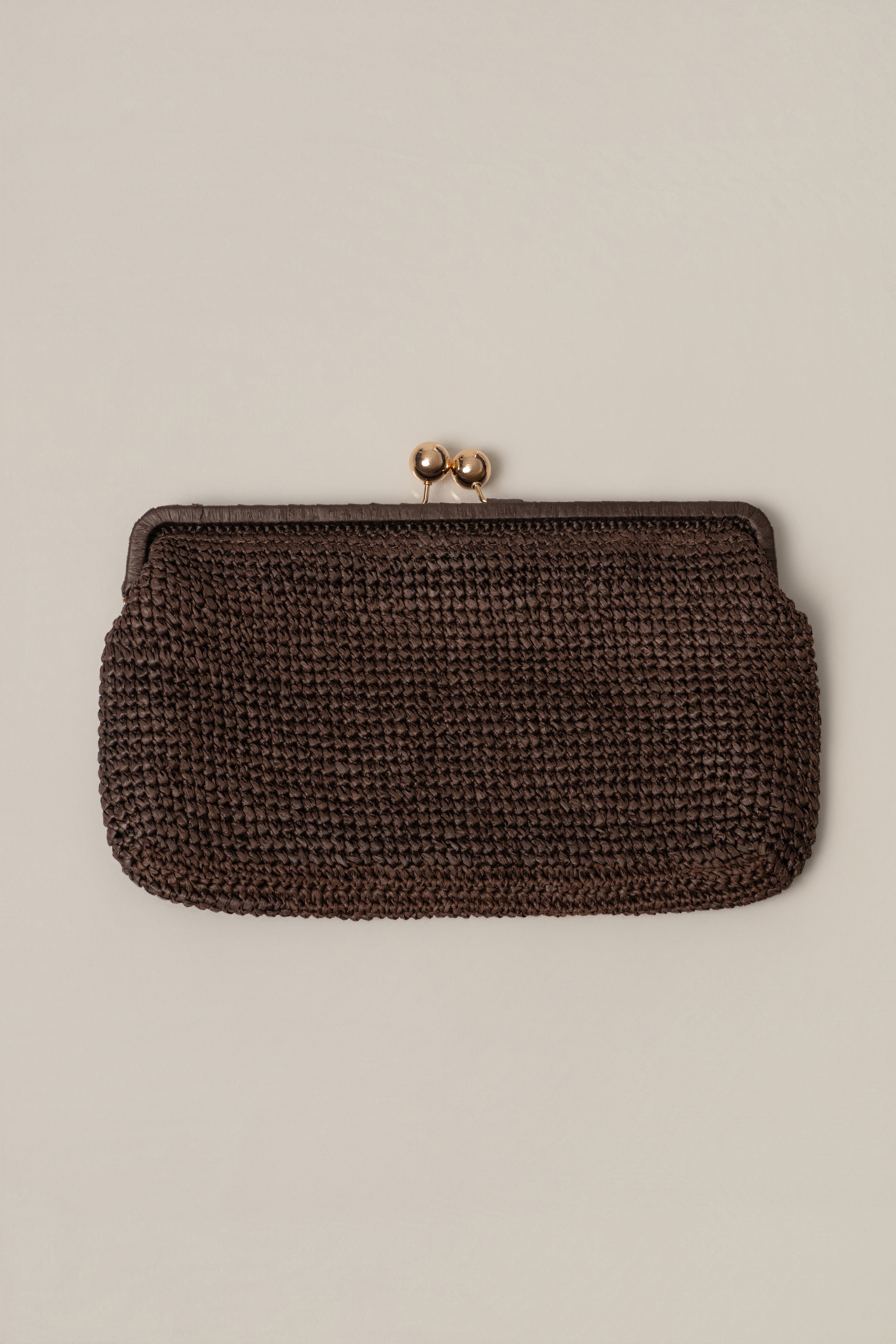 Chocolate Sunkissed Clasp Clutch - JLUXLABEL