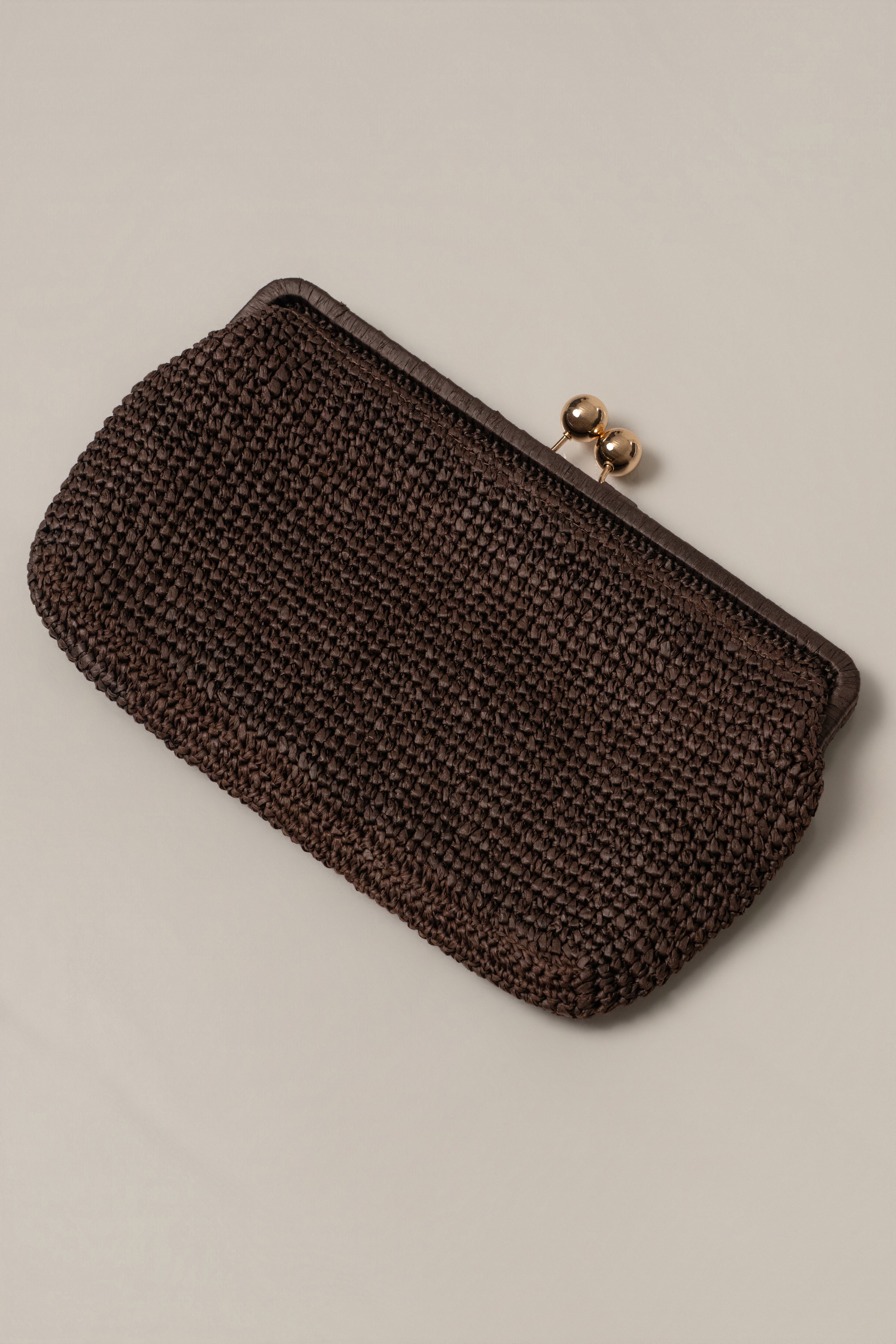 Chocolate Sunkissed Clasp Clutch - JLUXLABEL