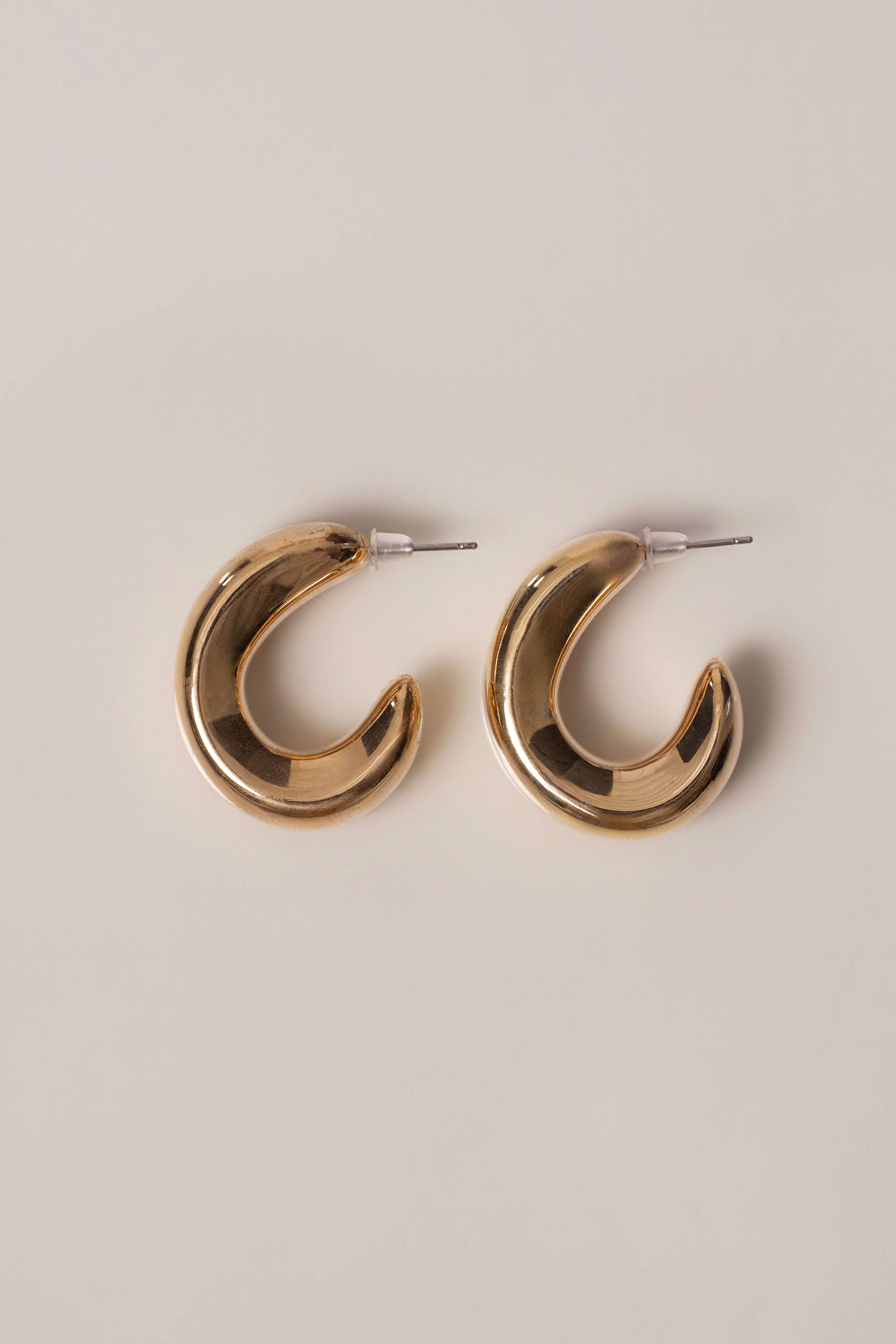 Gold Trace Earrings - JLUXLABEL