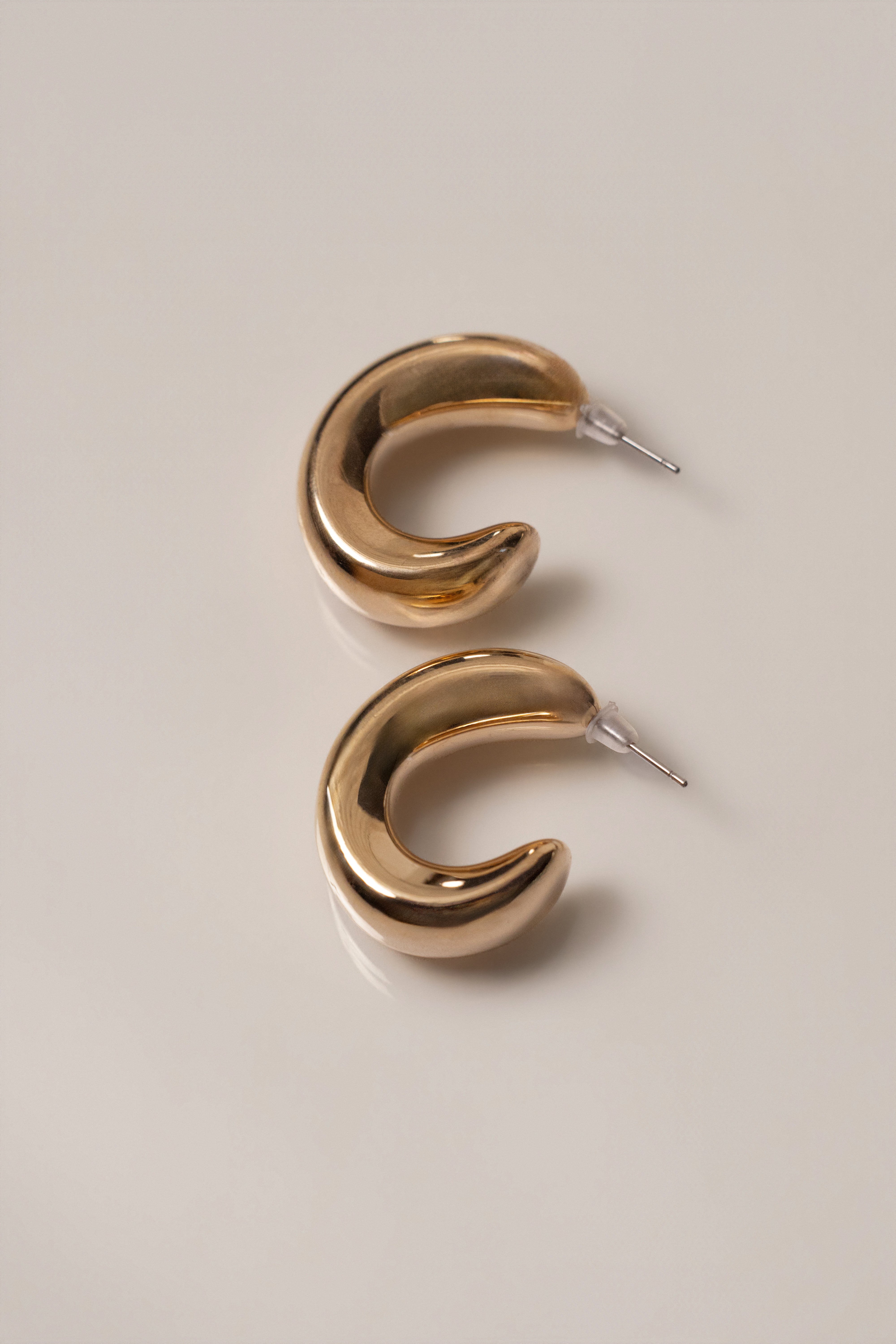 Gold Trace Earrings - JLUXLABEL