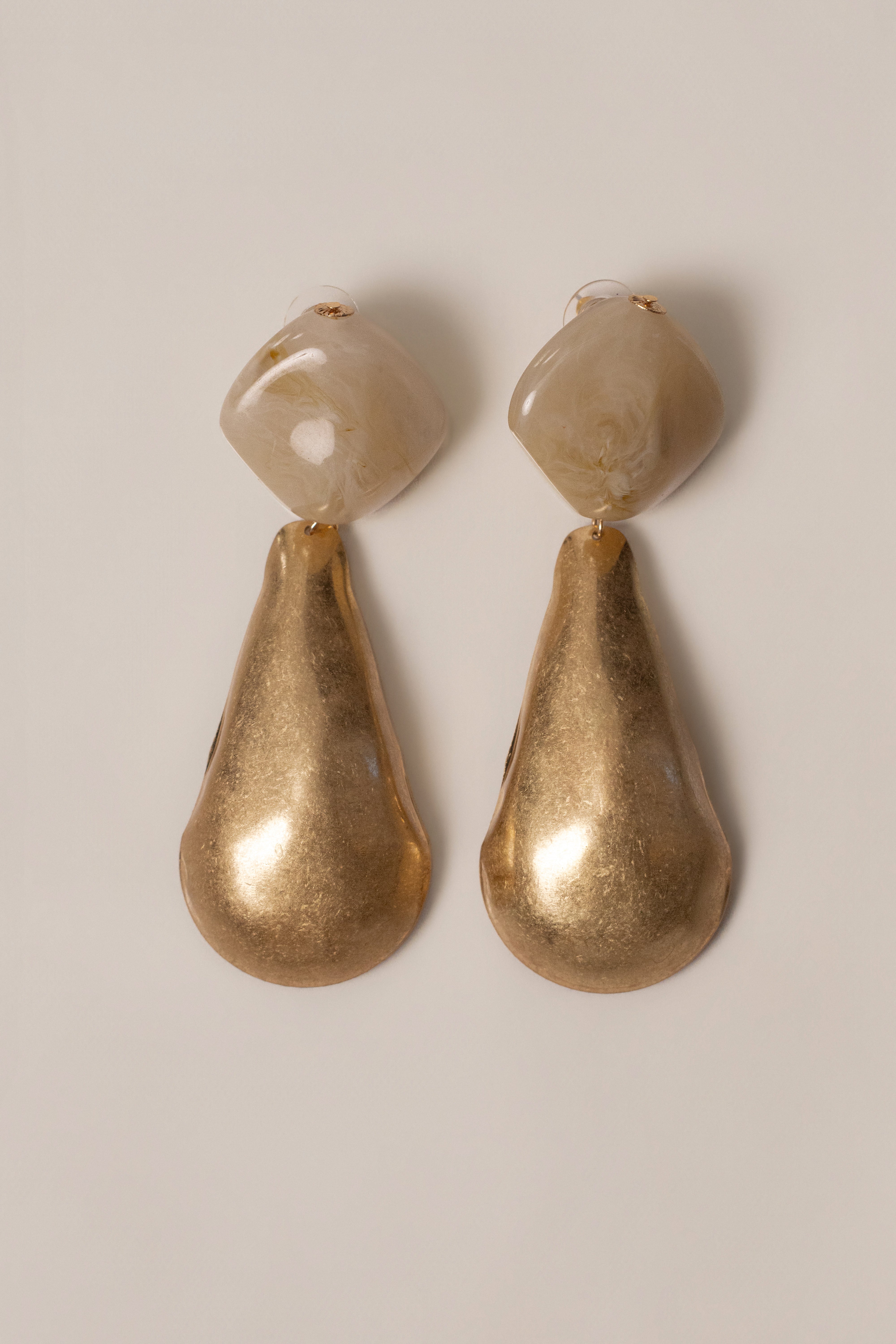 Gold Noemie Drop Earrings - JLUXLABEL