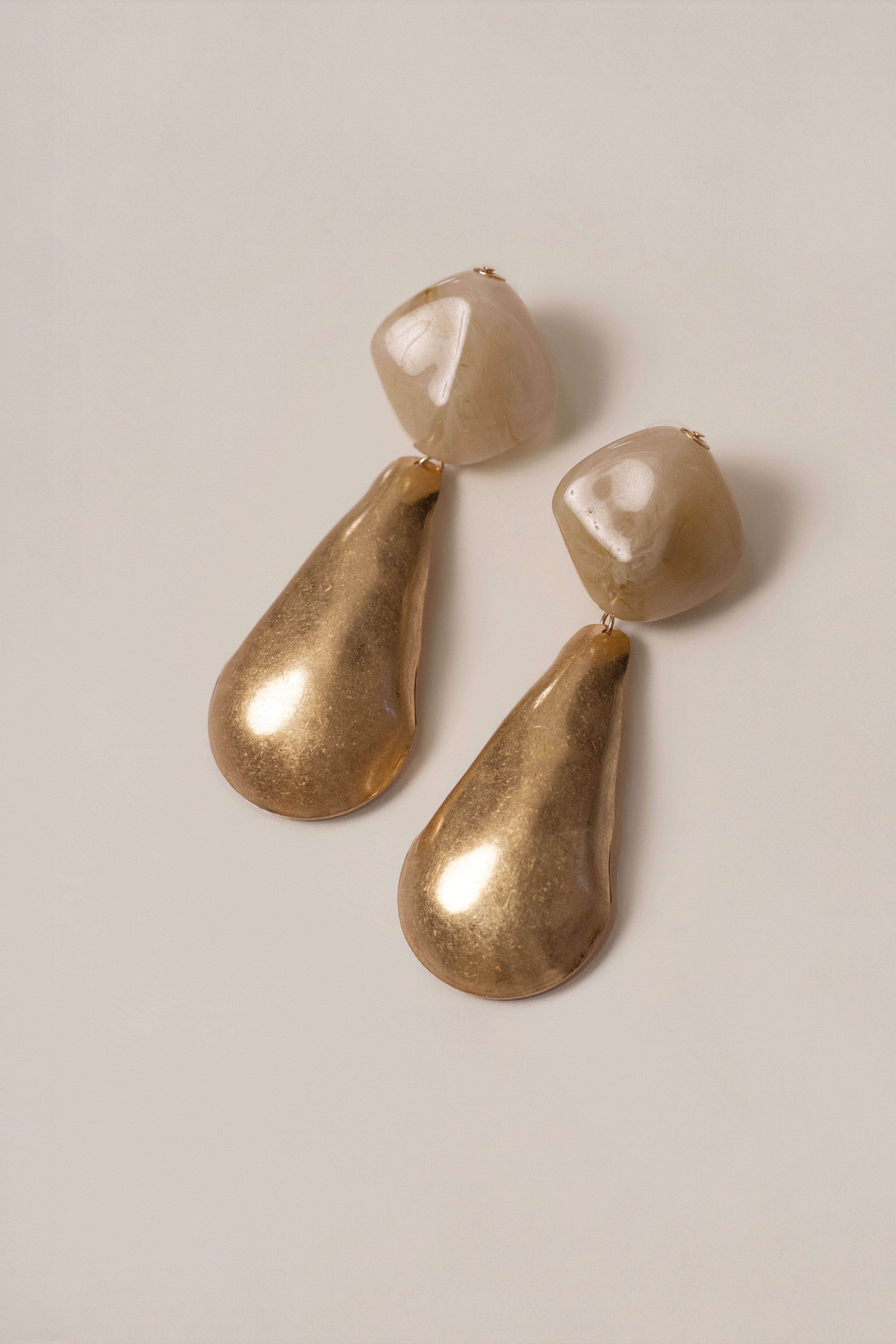 Gold Noemie Drop Earrings - JLUXLABEL