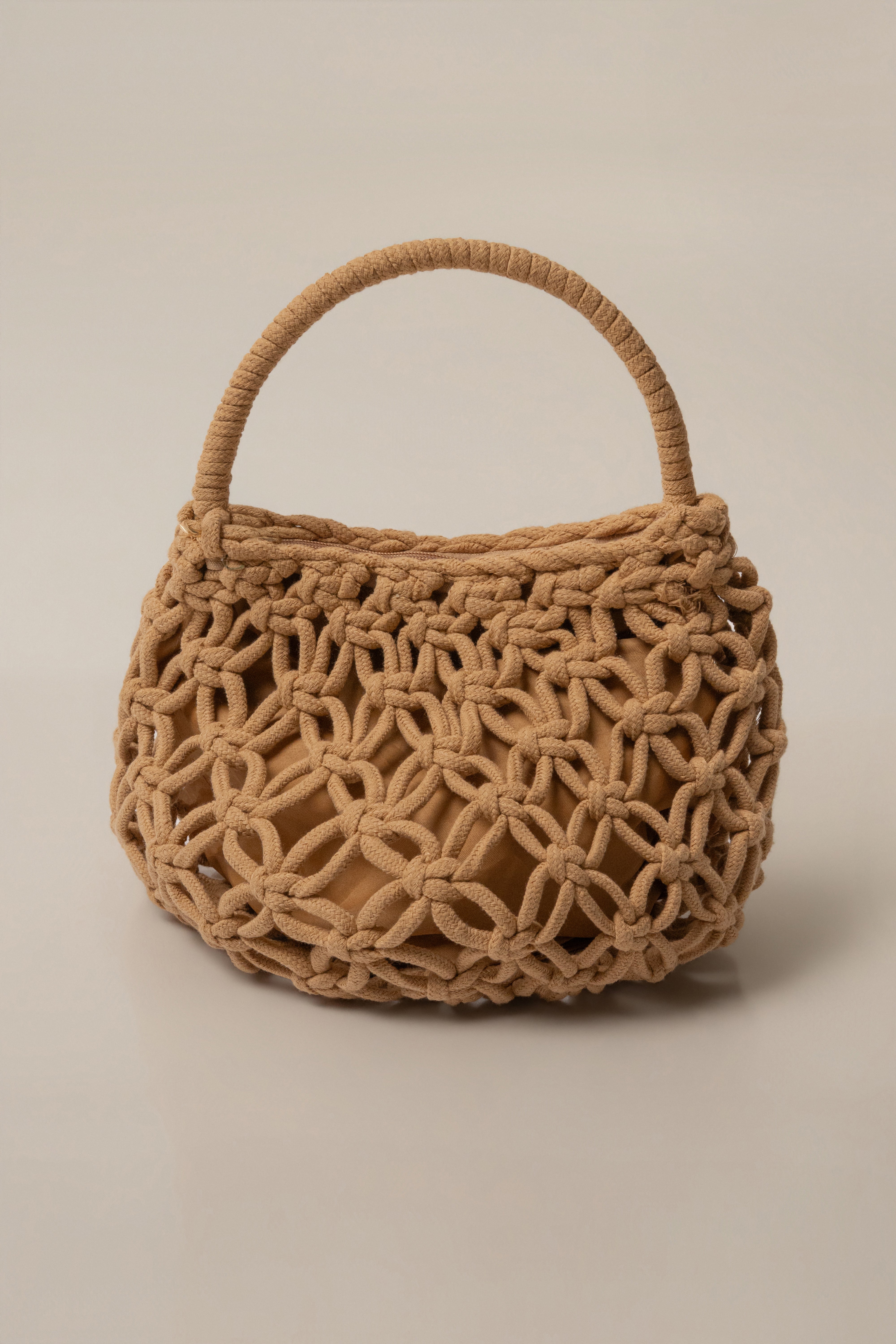 Beige Warm Waters Woven Bag - JLUXLABEL