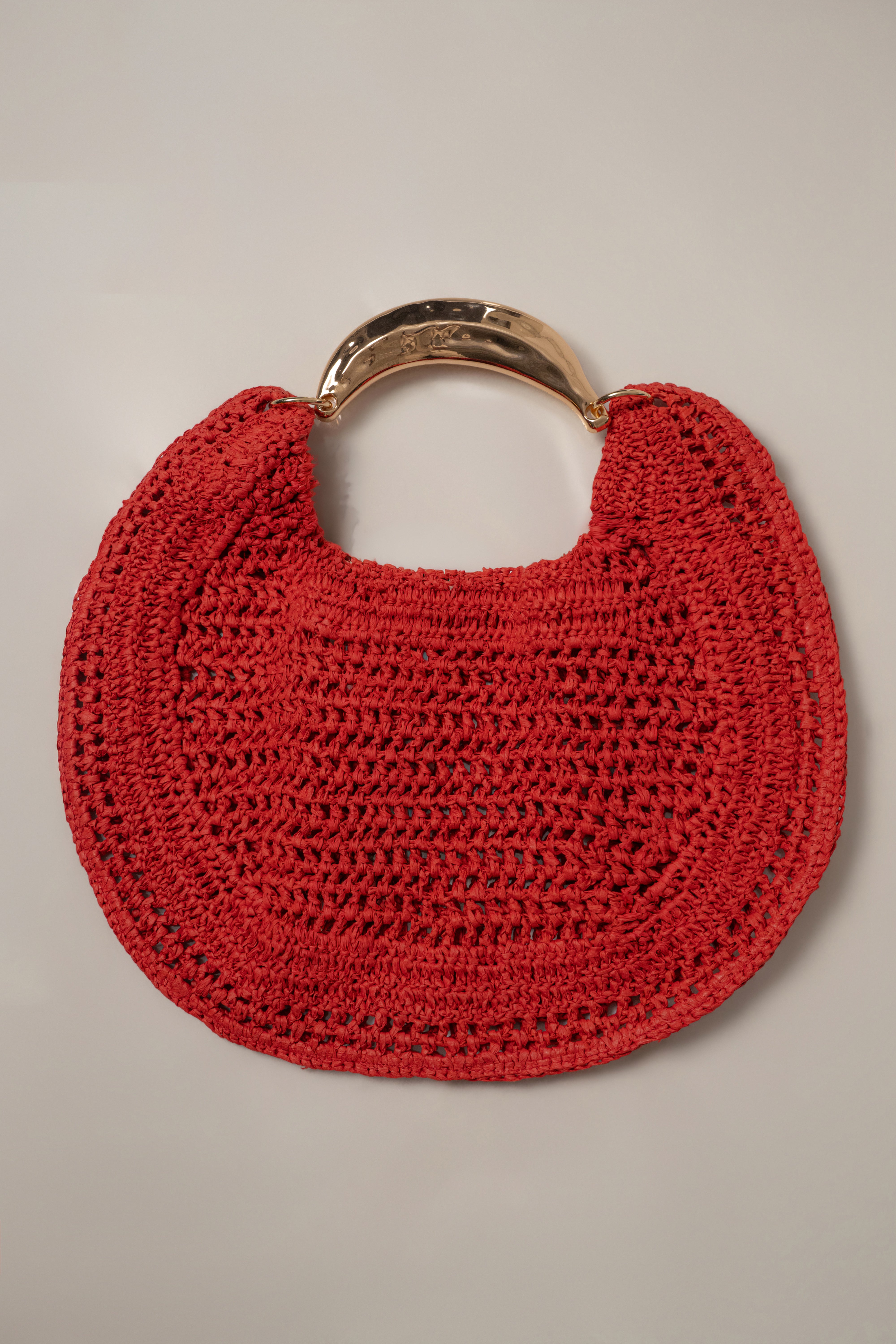 Red Seaside Woven Bag - JLUXLABEL