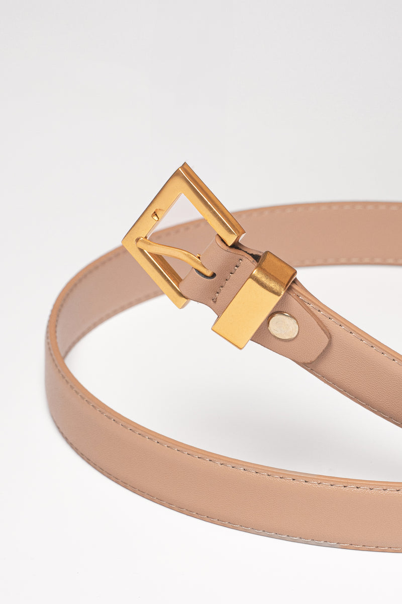 Beige Bonnie Buckle Belt