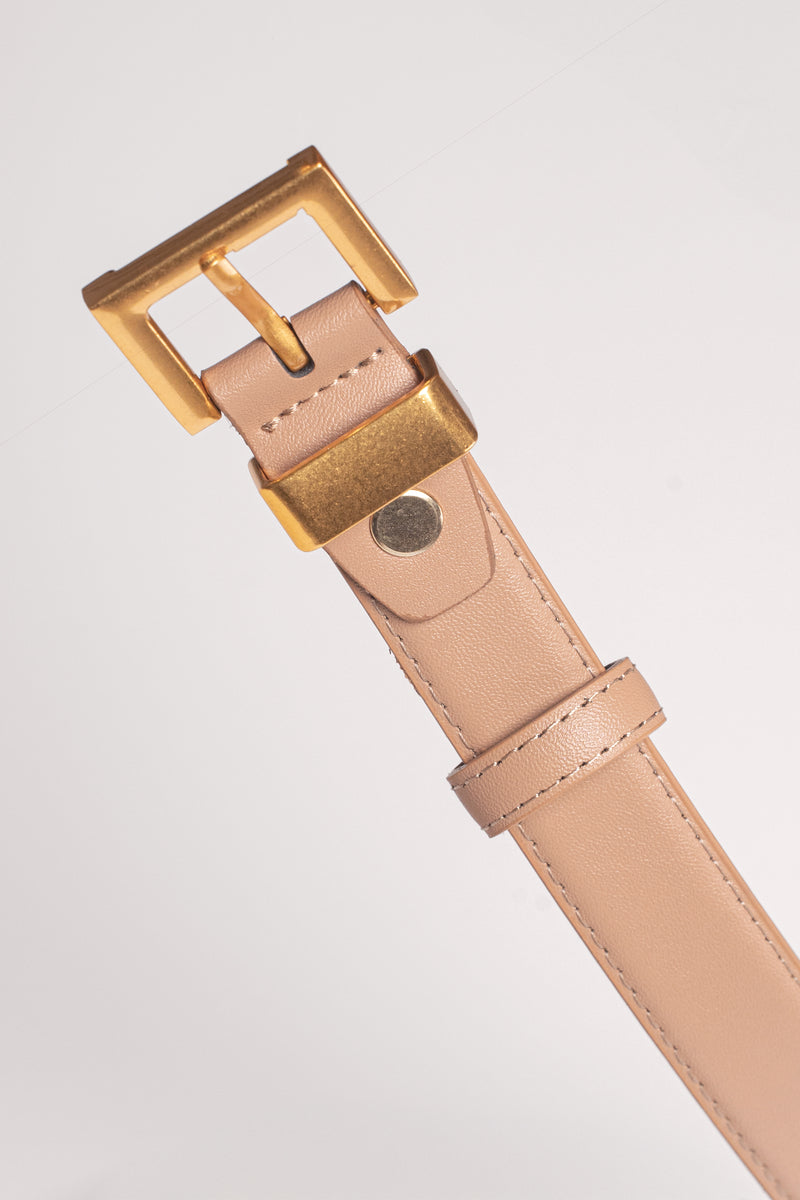 Beige Bonnie Buckle Belt