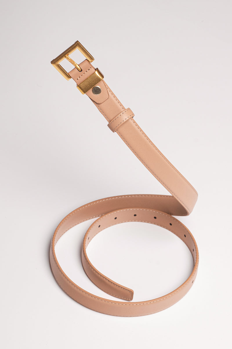 Beige Bonnie Buckle Belt