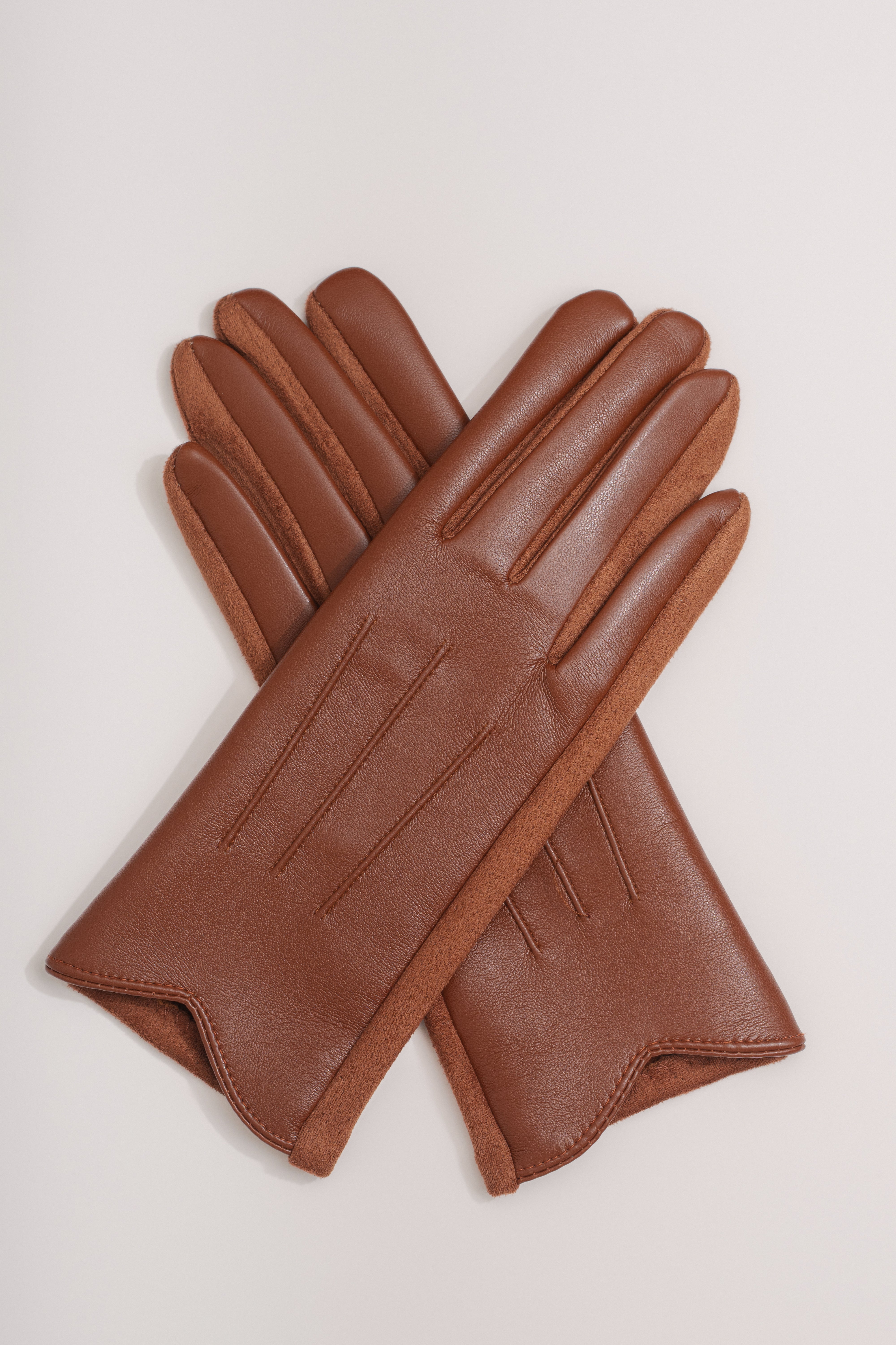 Terra Cotta Après Ski Gloves - JLUXLABEL