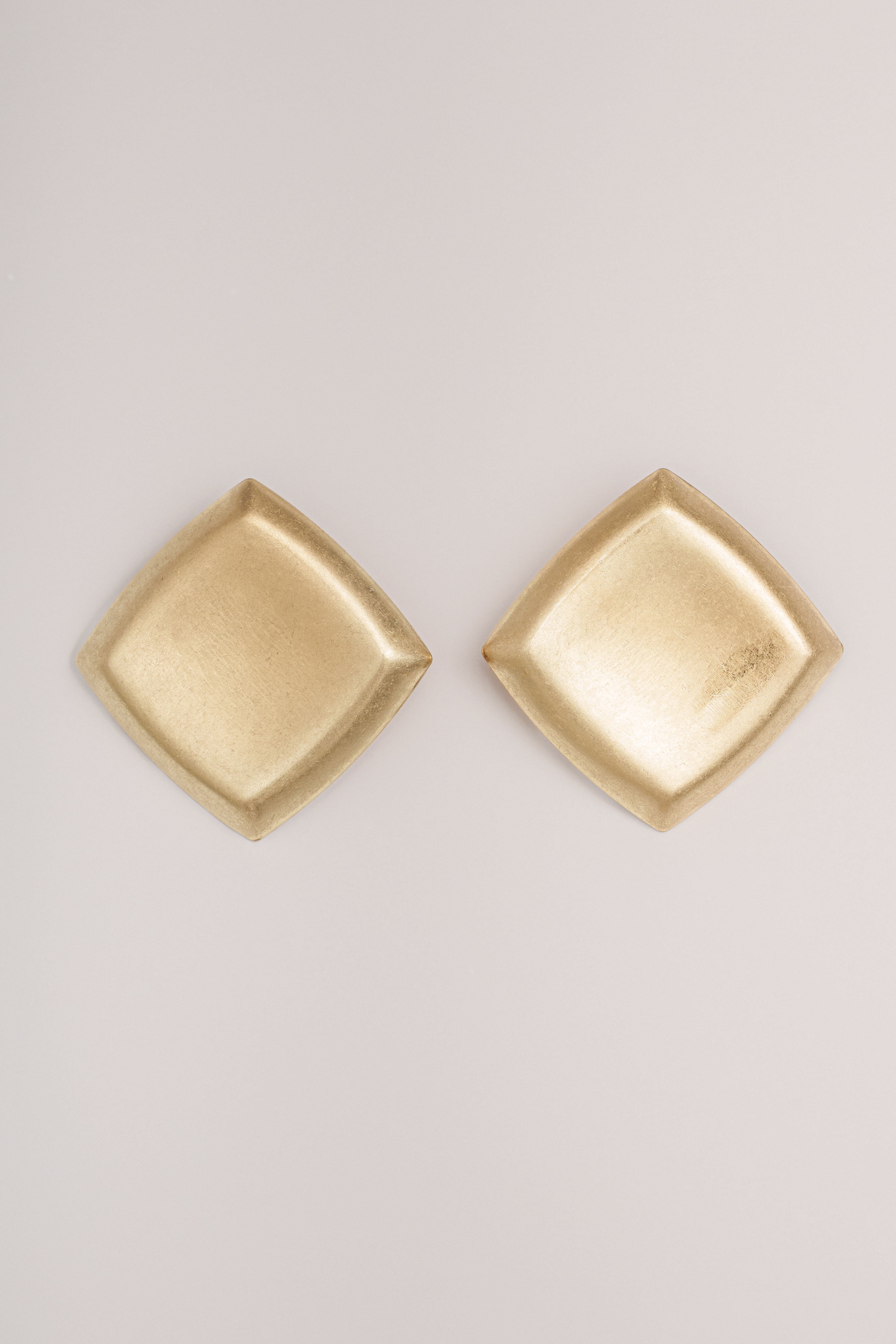 Gold Via Squared Earrings - JLUXLABEL