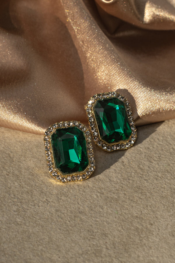 Green Emerald Earrings