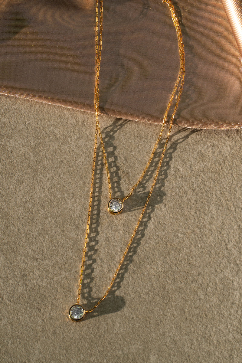 Gold Eternal Bond Layered Necklace