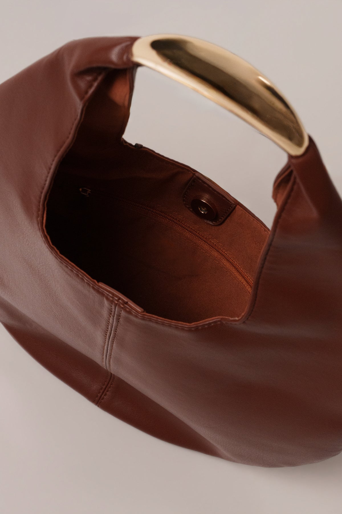 Brown Off Duty Arc Bag - JLUXLABEL