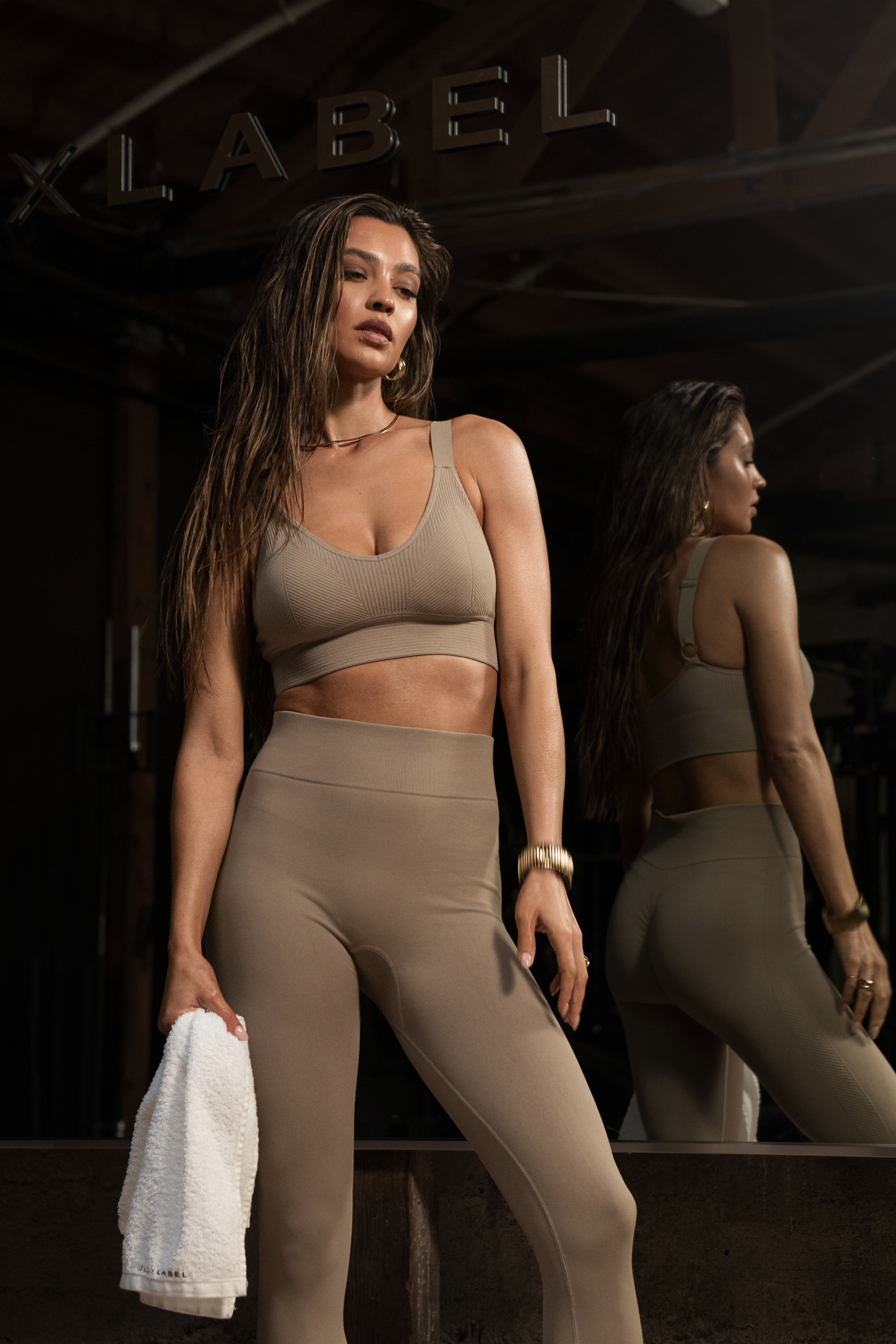 Beige New Flow Active Top