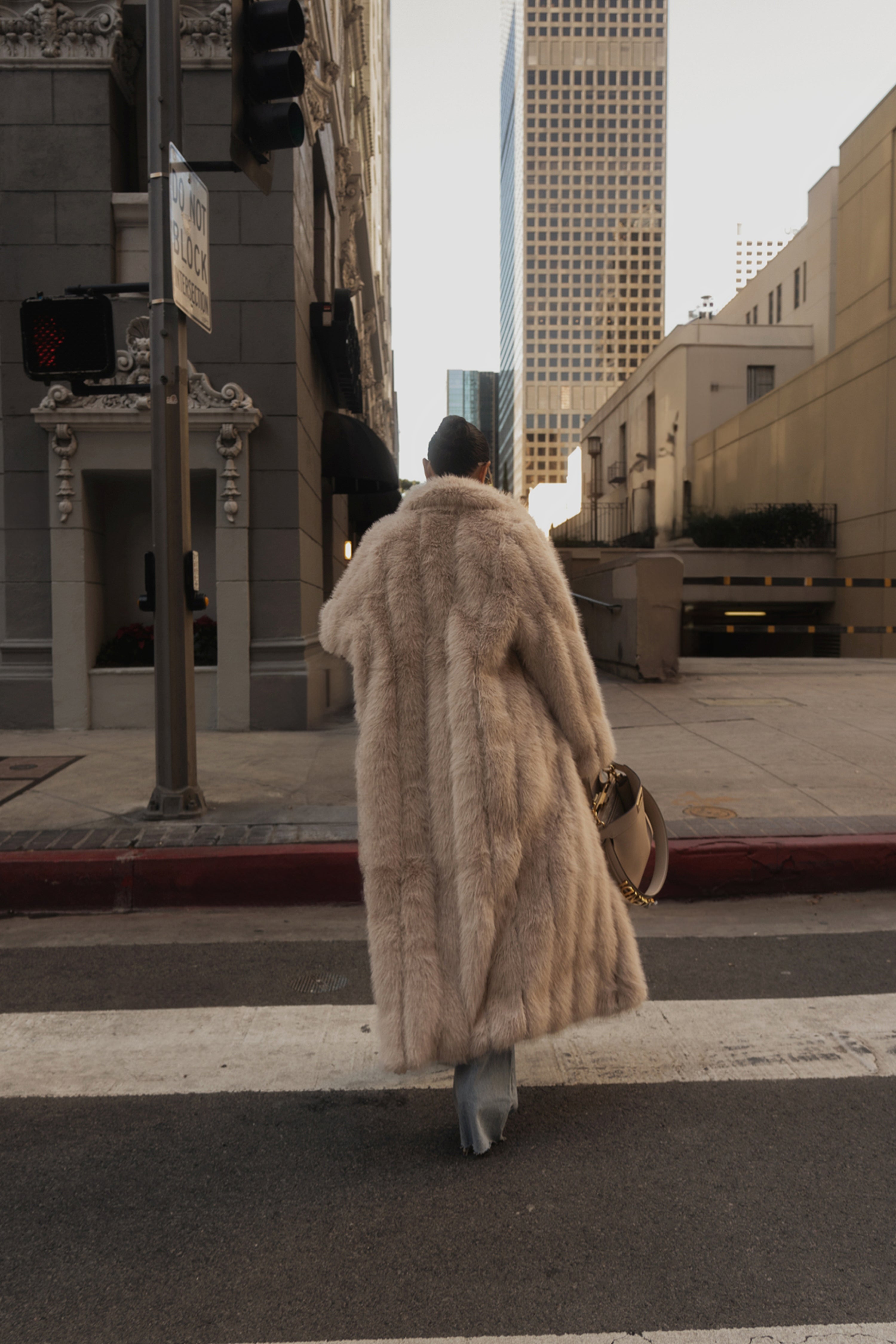 Beige Manhattan Faux Fur Coat - JLUXLABEL