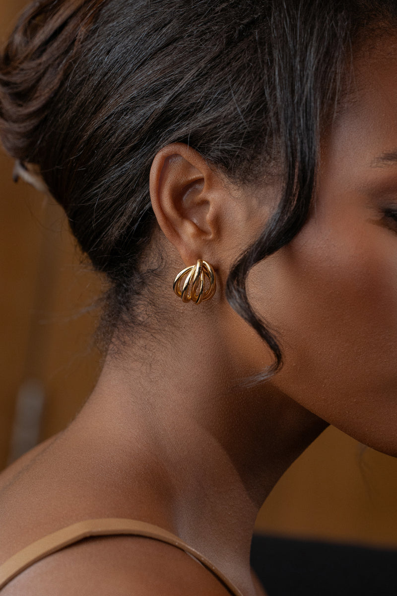 Gold Finn Earrings