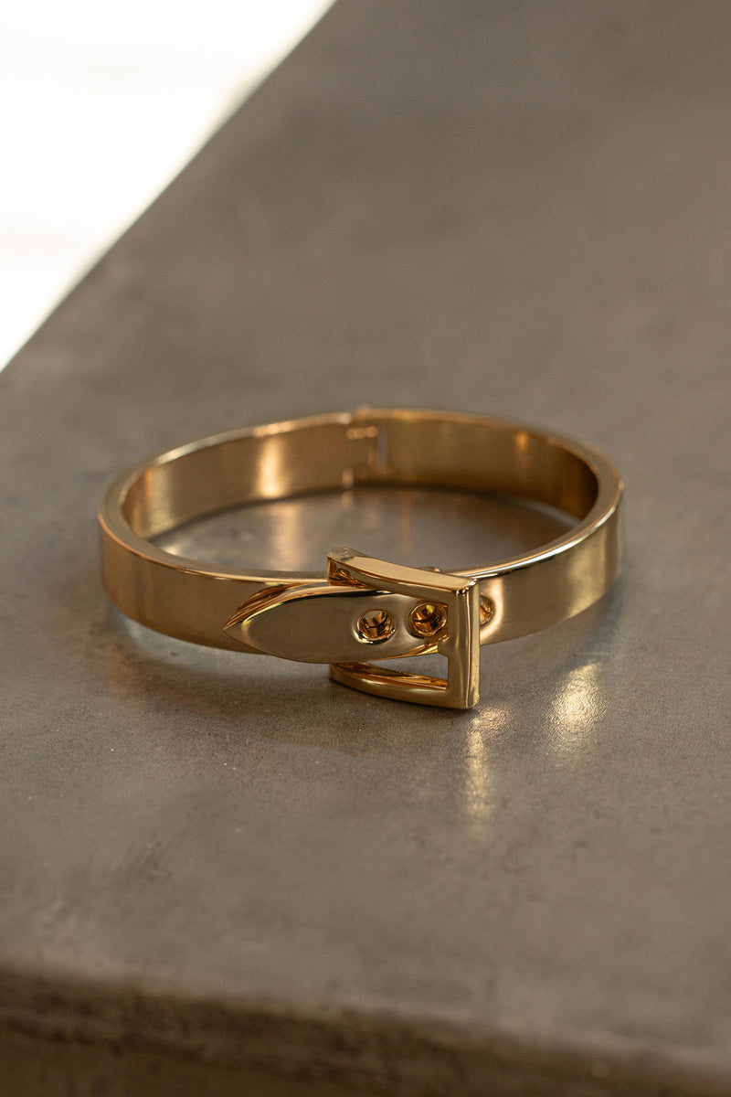 Gold Belt Buckle Bracelet