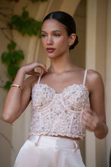 Blush Yours Truly Lace Corset - JLUXLABEL