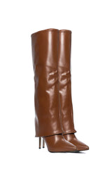 Chocolate Passage Faux Leather Boots