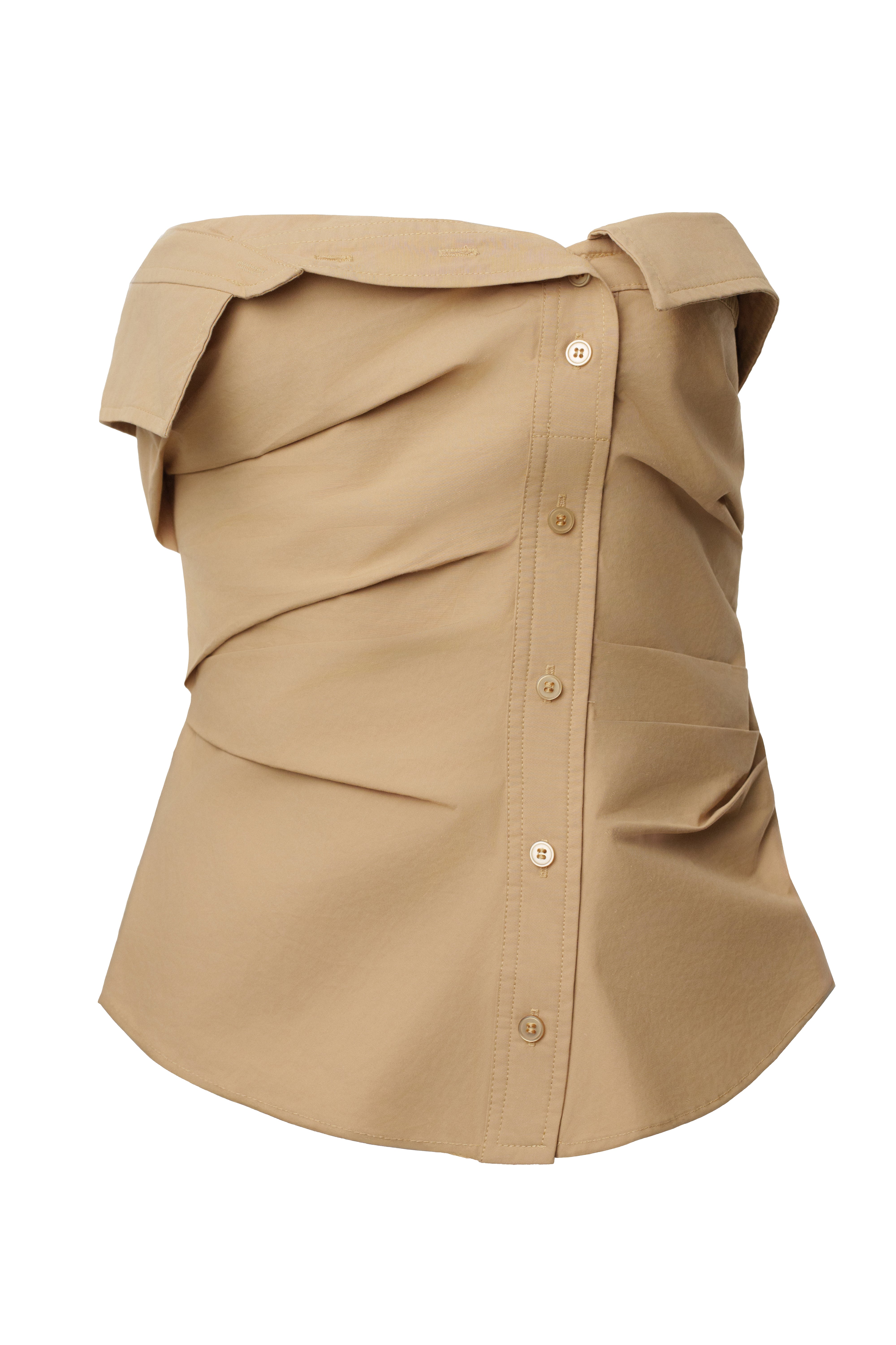 Beige Riviera Fold Over Top - JLUXLABEL