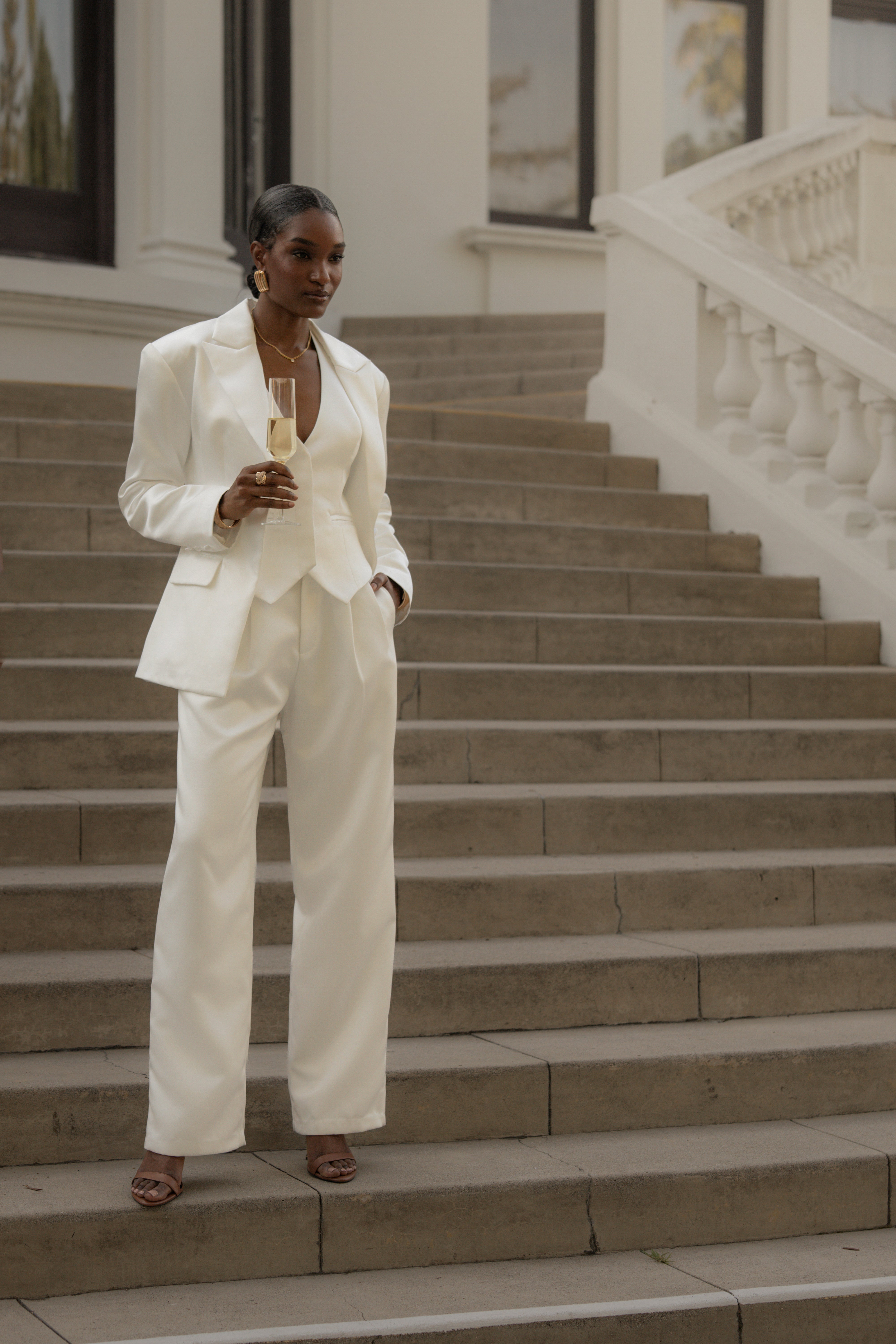 White City Nights Satin Trouser - JLUXLABEL