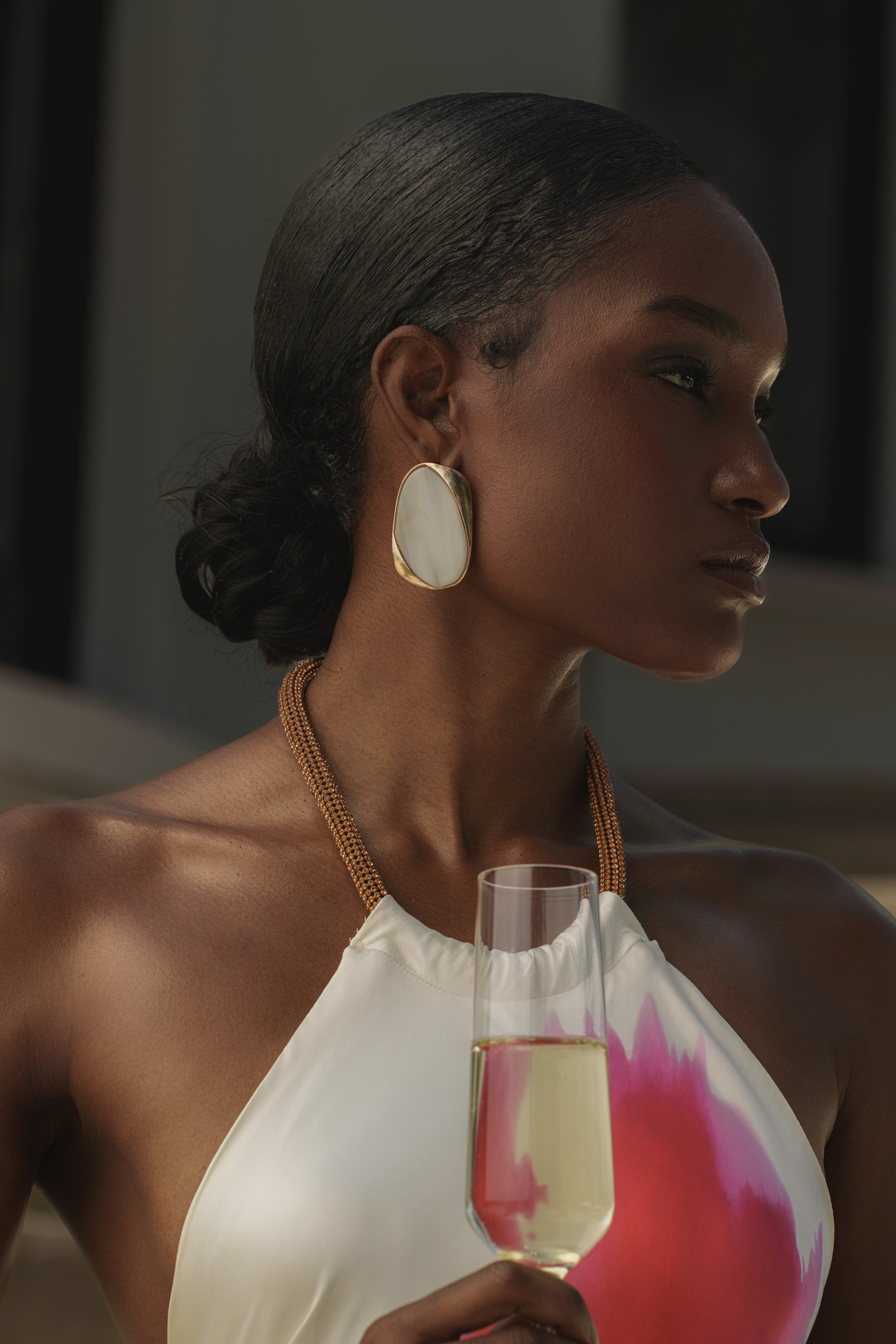 Gold First Look Earrings - JLUXLABEL