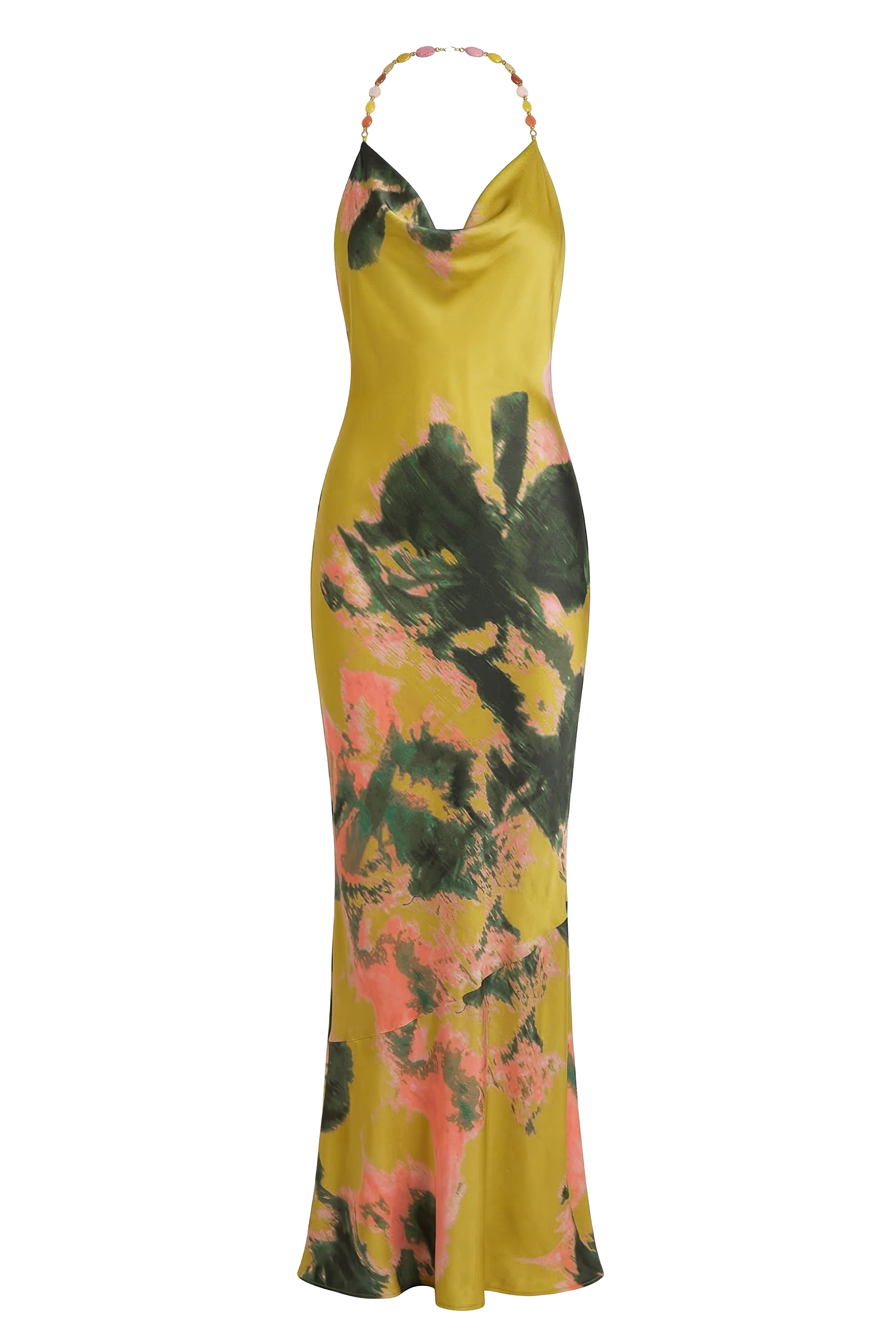 Yellow Print Bethani Maxi Dress - JLUXLABEL