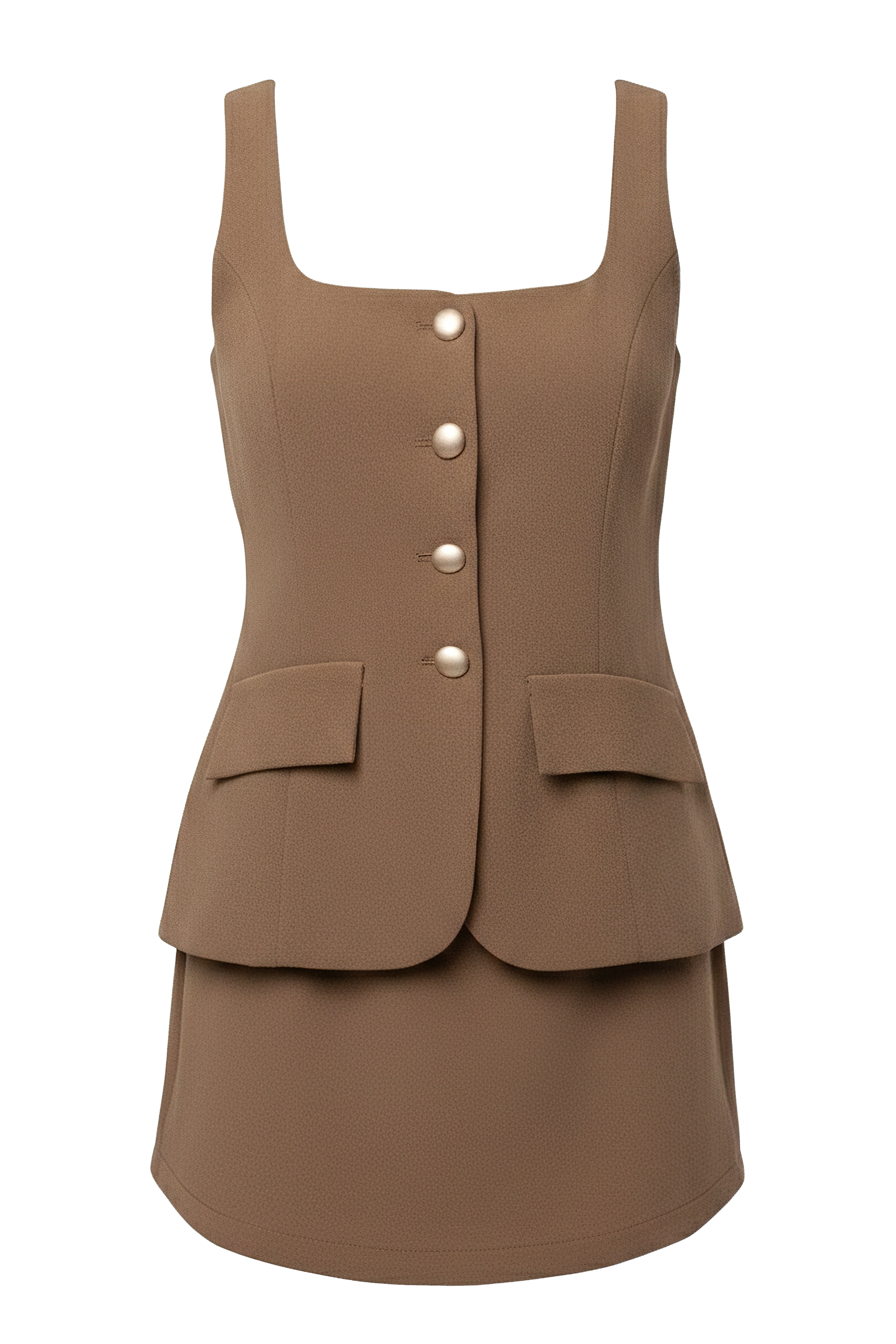 Brown All In One Romper - JLUXLABEL