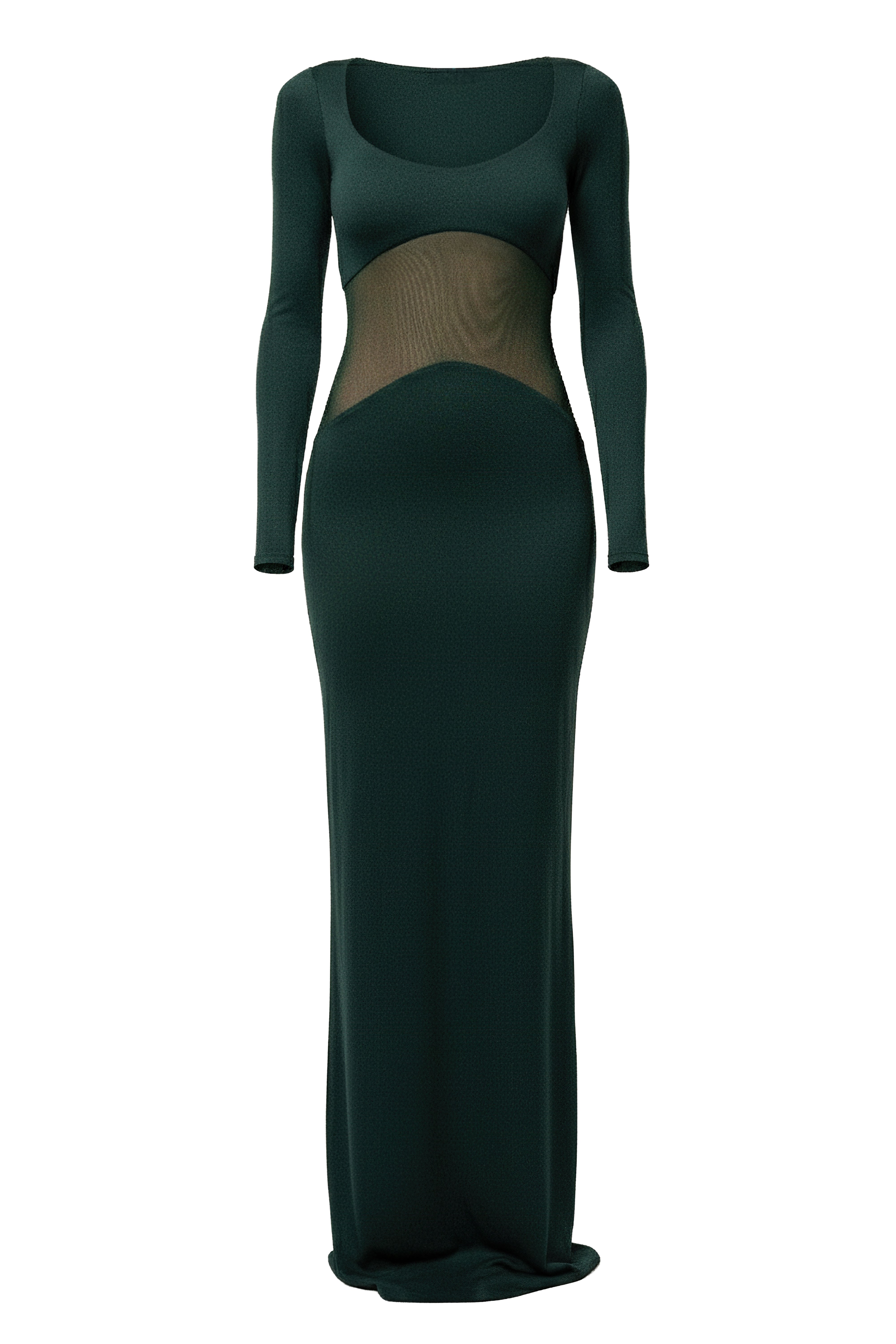Emerald Glitz Hour Maxi Dress