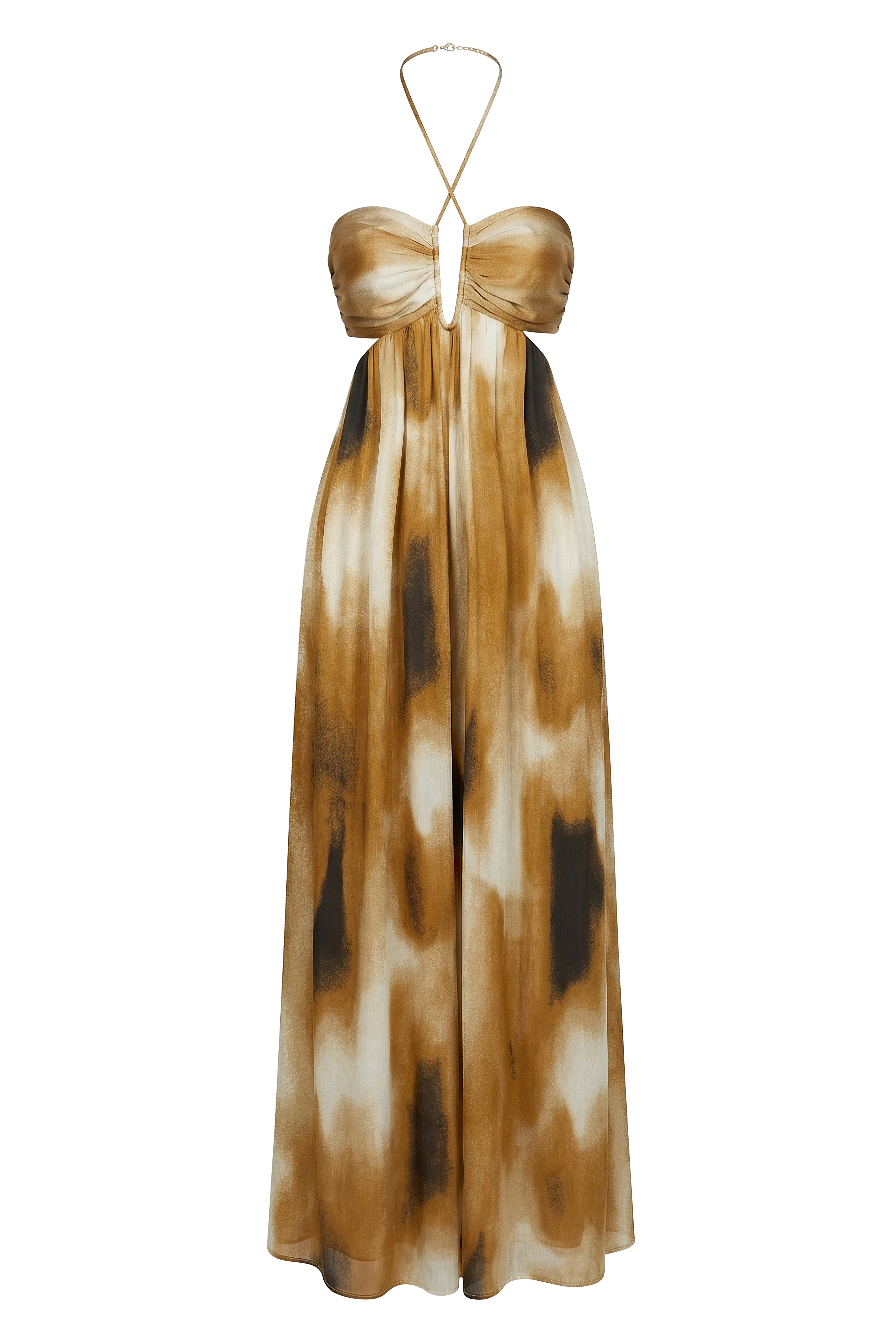 Gold Safari Sunset Jumpsuit - JLUXLABEL