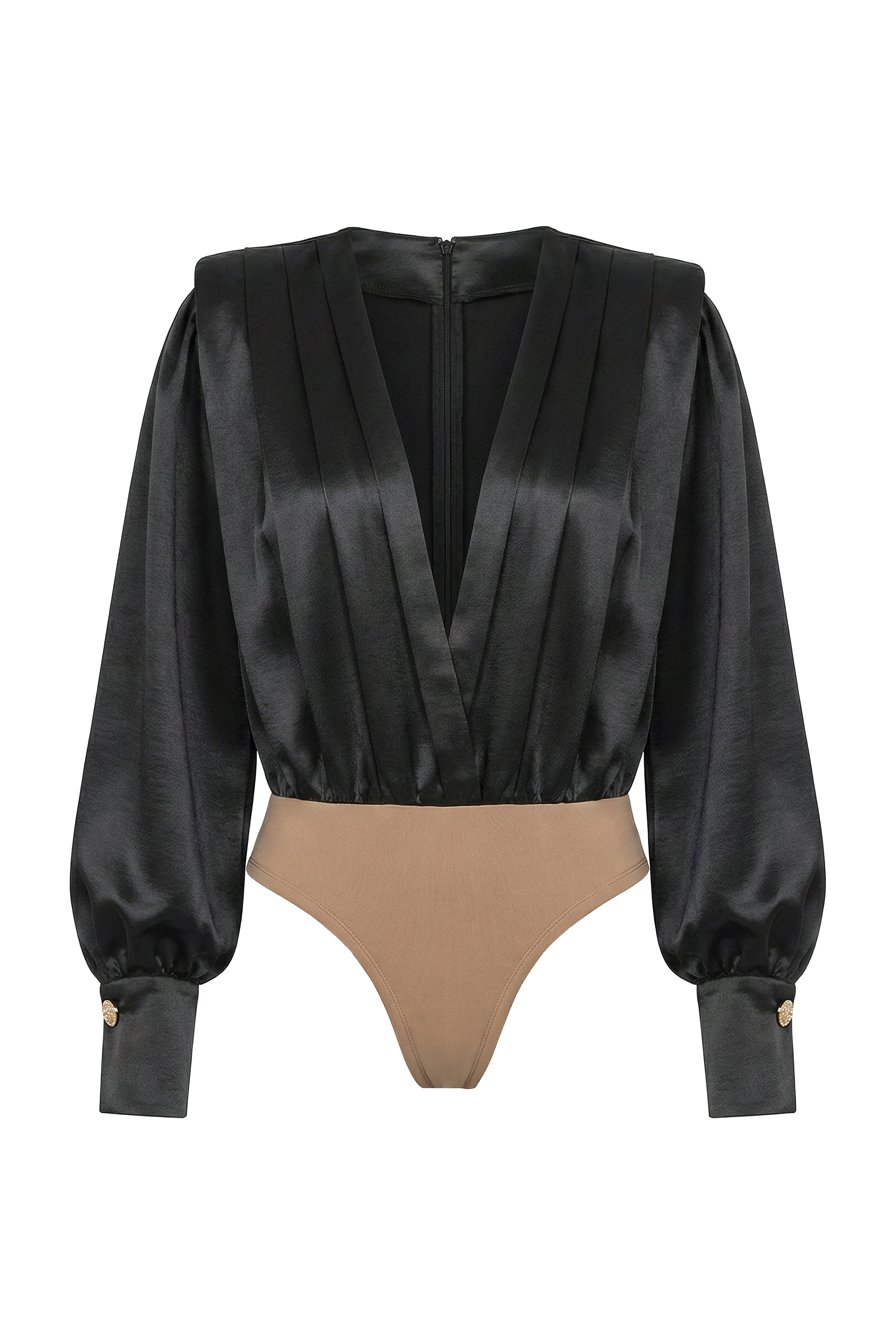 Black Satin Radiance Bodysuit