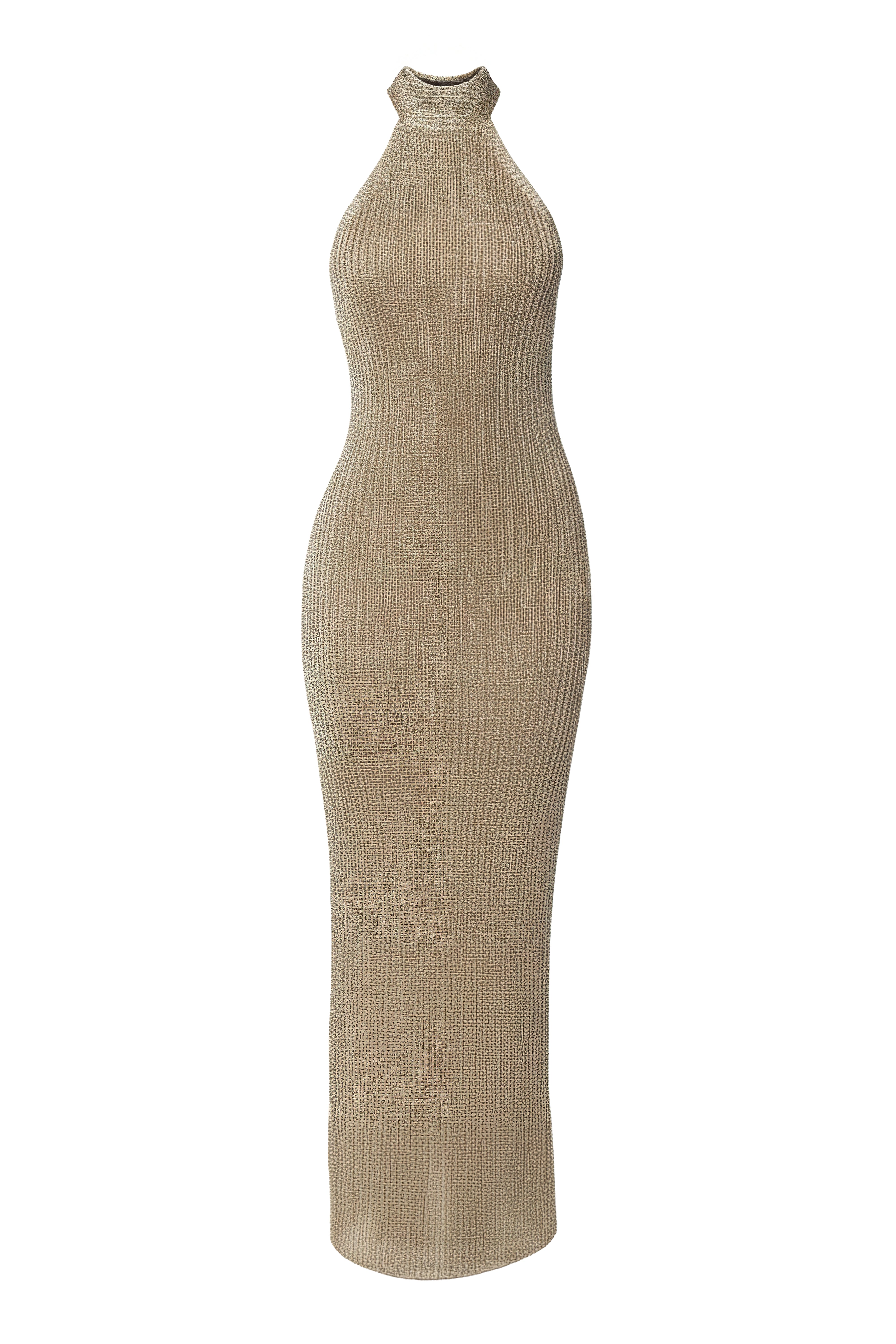 Gold  Echo Of Light Maxi Dress