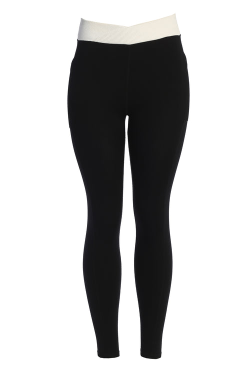 Black/White Inspire Movement Leggings - JLUXLABEL
