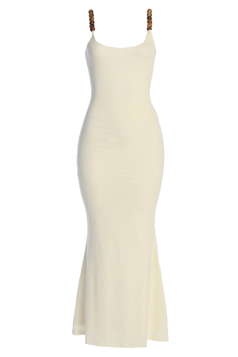 Ivory Nautical Escape Maxi Dress