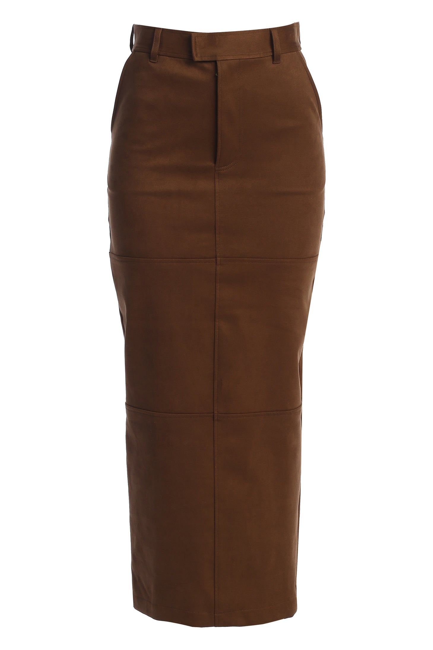 Chocolate Joy Suede Maxi Skirt - JLUXLABEL
