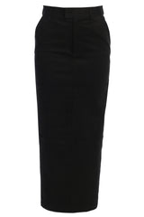 Black Joy Suede Maxi Skirt