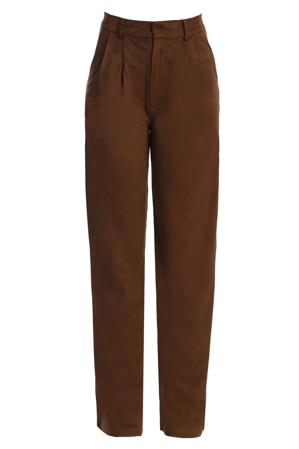 Chocolate Classic High Rise Trousers