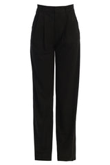 Black Classic High Rise Trousers