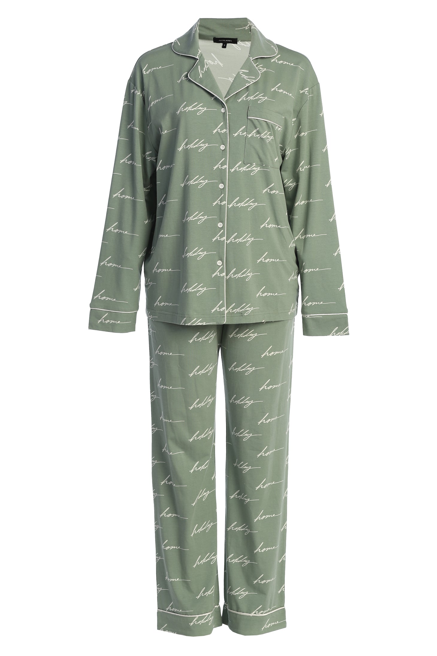 Sage Home For The Holidays Adult Pajama Set